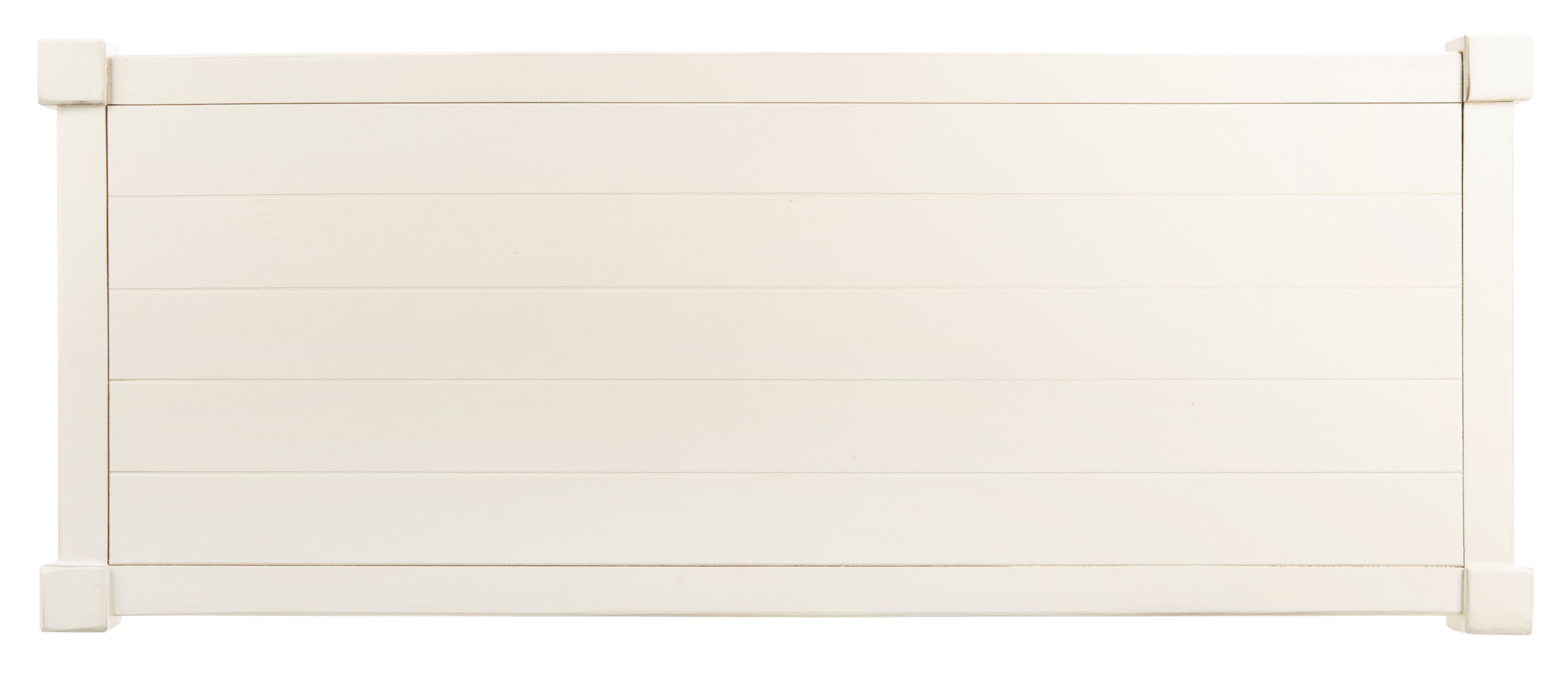 SAFAVIEH Rafiki Distressed White Wood Console Table with Shelf (33.8 in. W x 13.8 in. D x 29.5 in. H) - Image 5