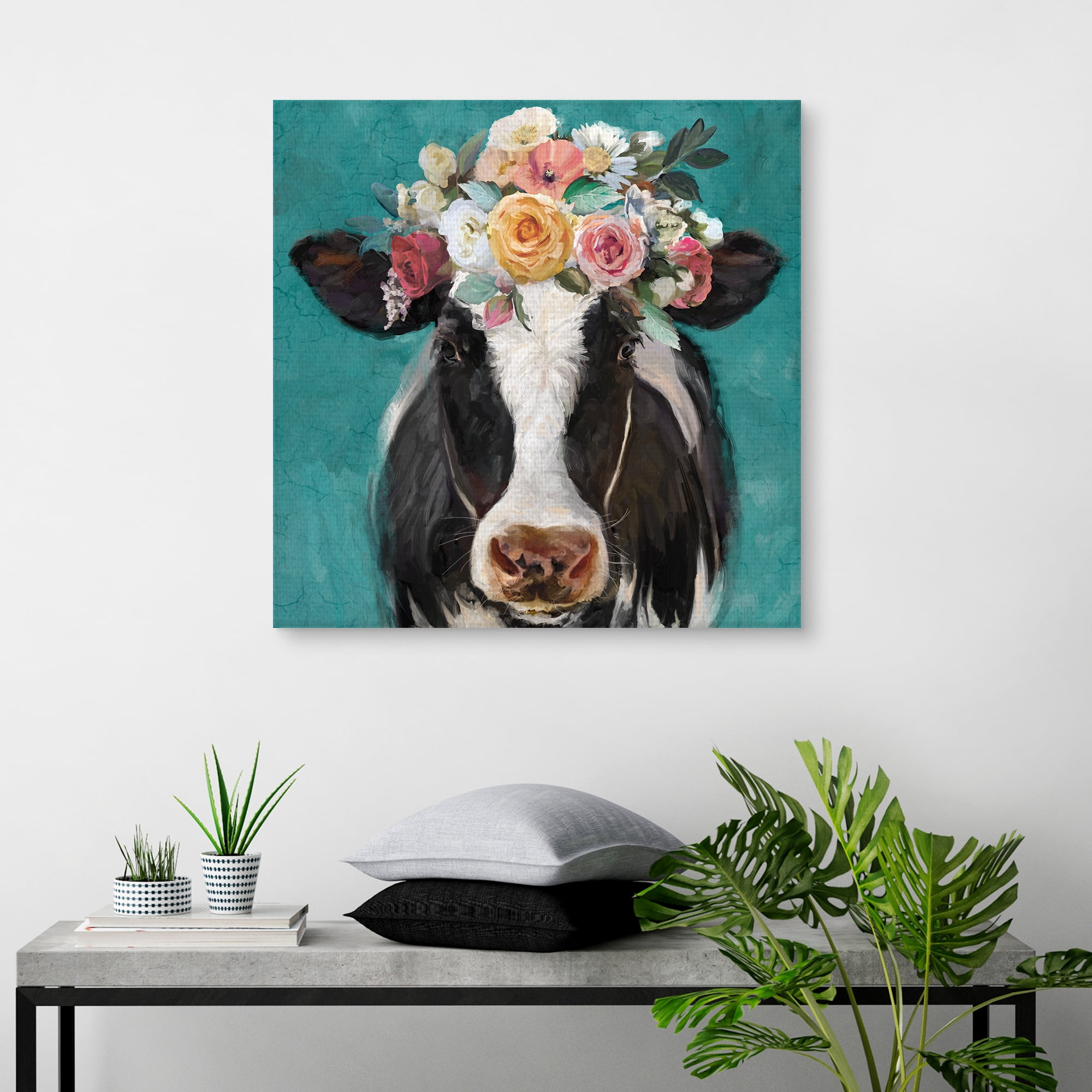 Fancy Cows II by Studio Arts Canvas Art - Image 3