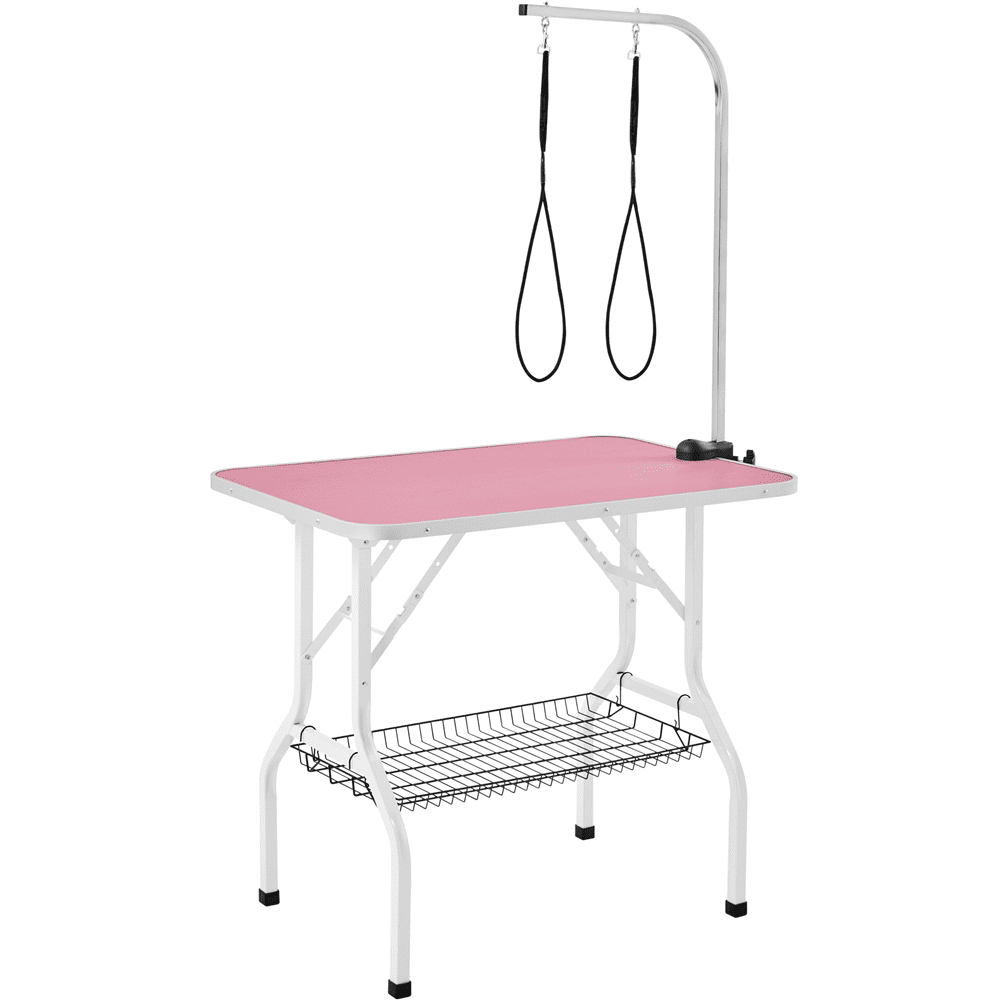 Renwick 36inch Pet Grooming Table Folding Adjustable Arm with Clamp, Pink - Image 10