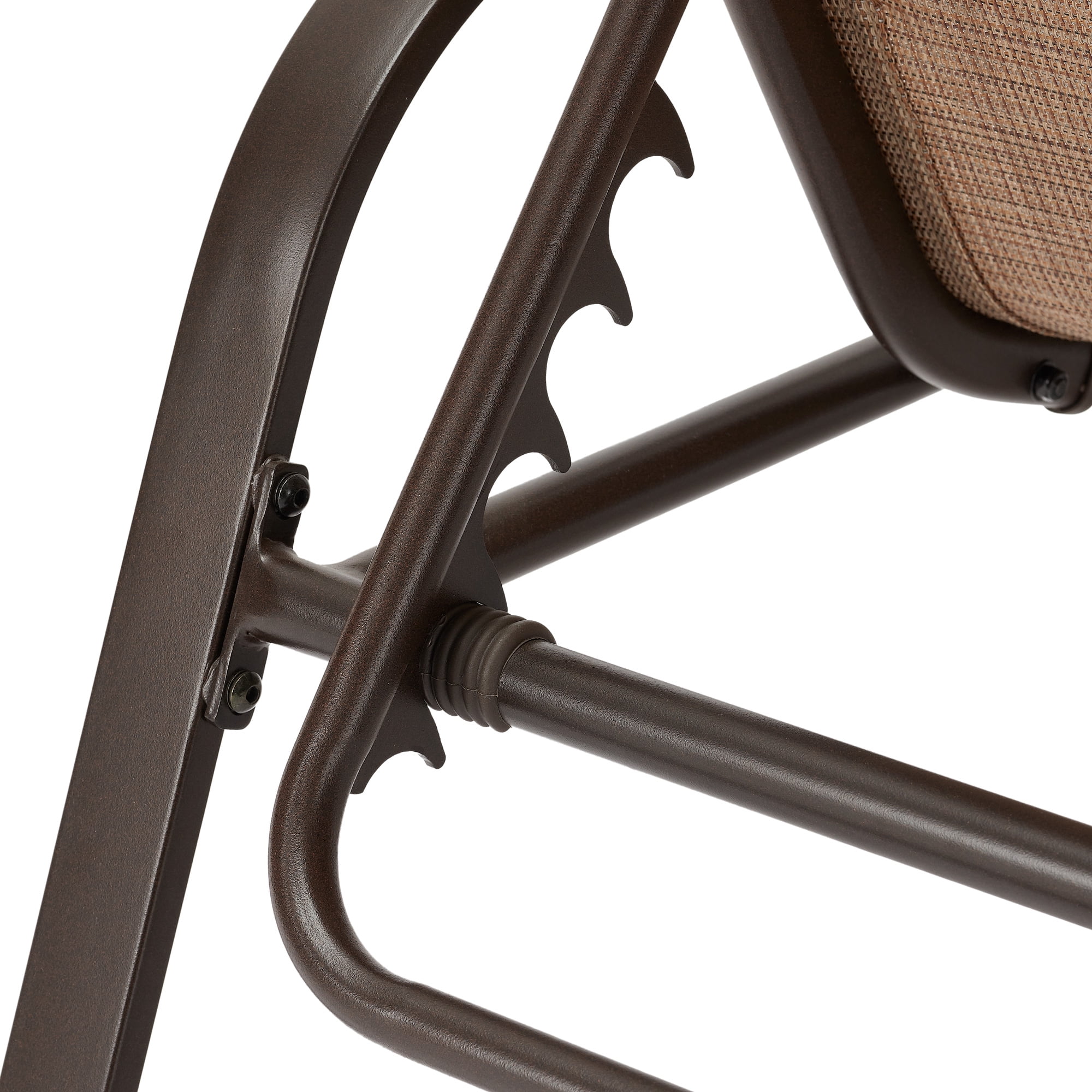 Mainstays Sand Dune Reclining Steel Outdoor Chaise Lounge - Set of 2, Tan - Image 6