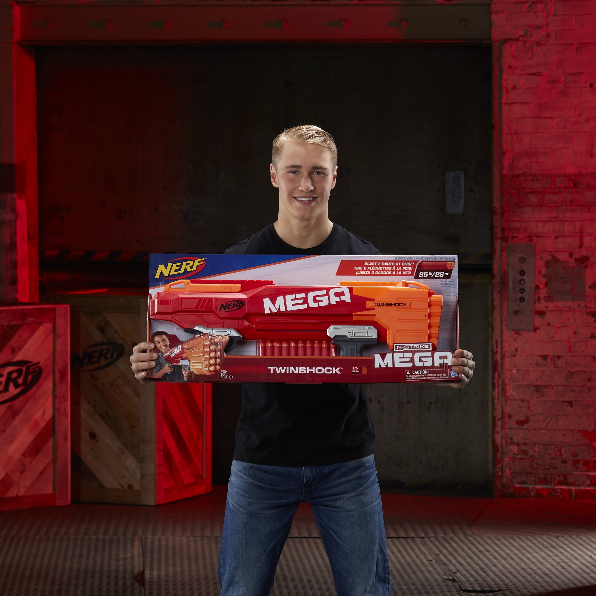Nerf Mega TwinShock Blaster, 10 Official Nerf Darts - Image 6
