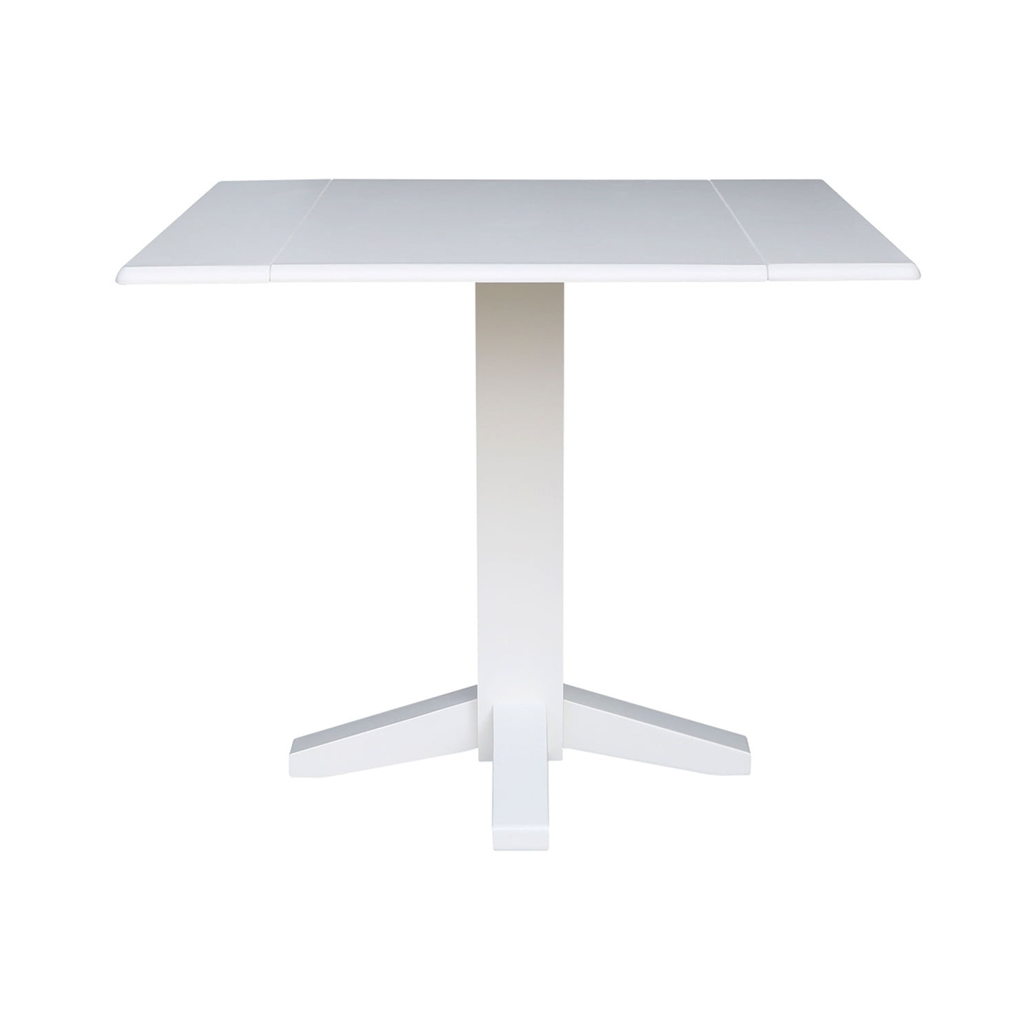 Square Dual Drop Leaf Dining Table in White - Image 3