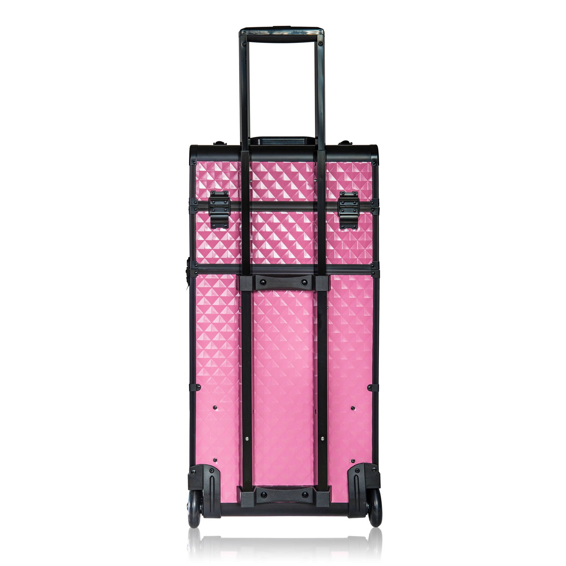 SHANY REBEL Series Pro Makeup Artists Rolling Train Case - Trolley Case - Provocative Rose - Image 5