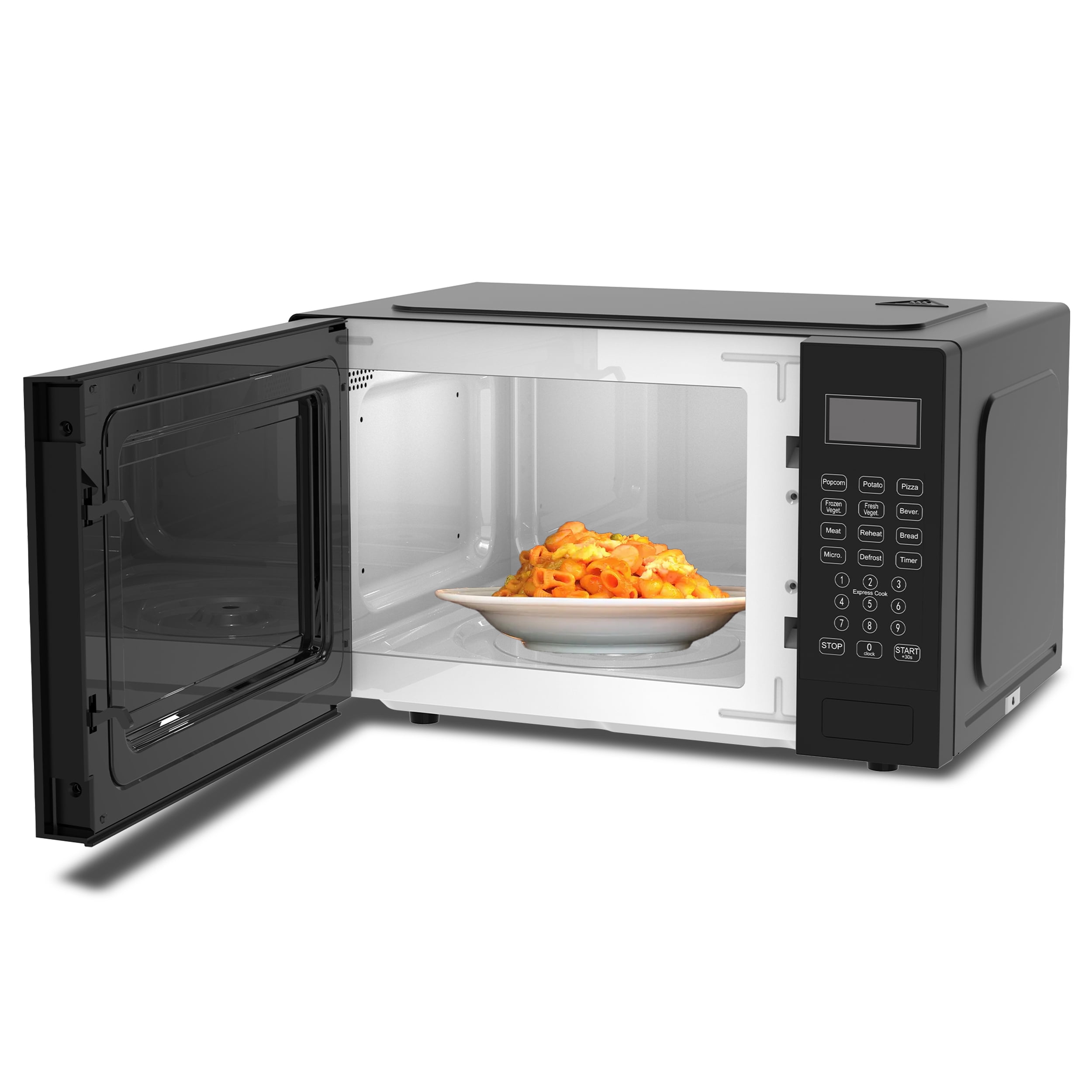 Impecca 0.9 cu ft Countertop Microwave Oven in Classic Black - Image 3
