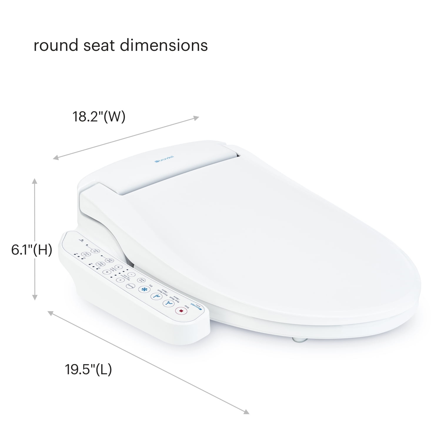 Brondell Swash SE400 Bidet Seat with Sidearm, Dryer and Stainless Steel Nozzle, Elongated White - Image 12