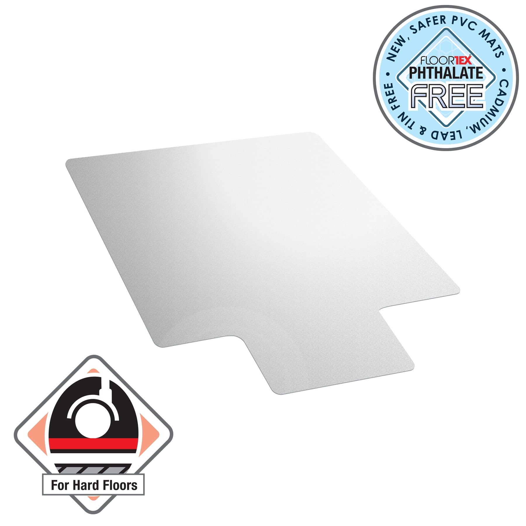 Floortex® Vinyl Lipped Chair Mat Hard Floor 36" x 48" - Image 4
