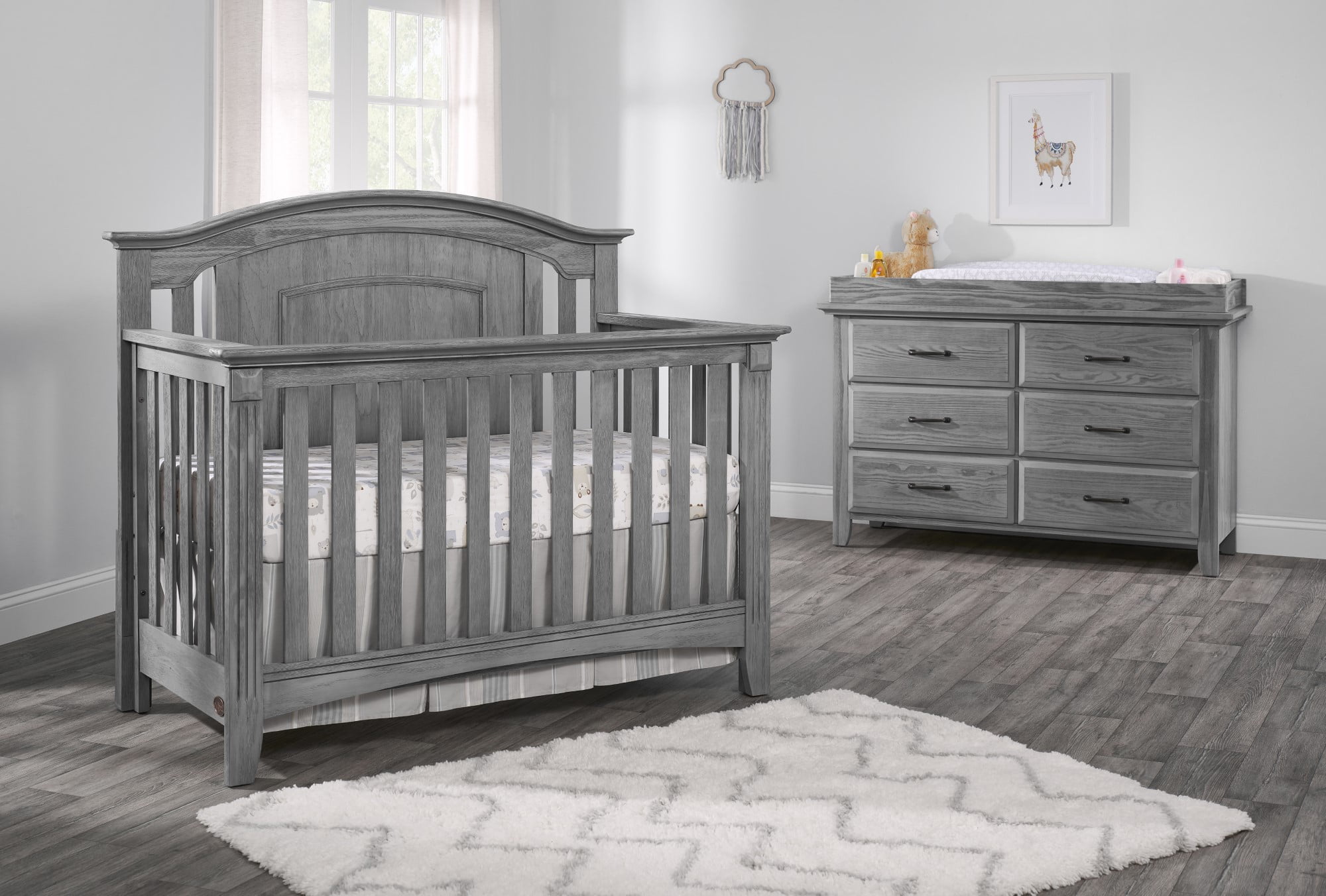 Oxford Baby Changing Topper for Willowbrook & Kenilworth 6-Drawer Dressers, Graphite Gray - Image 2