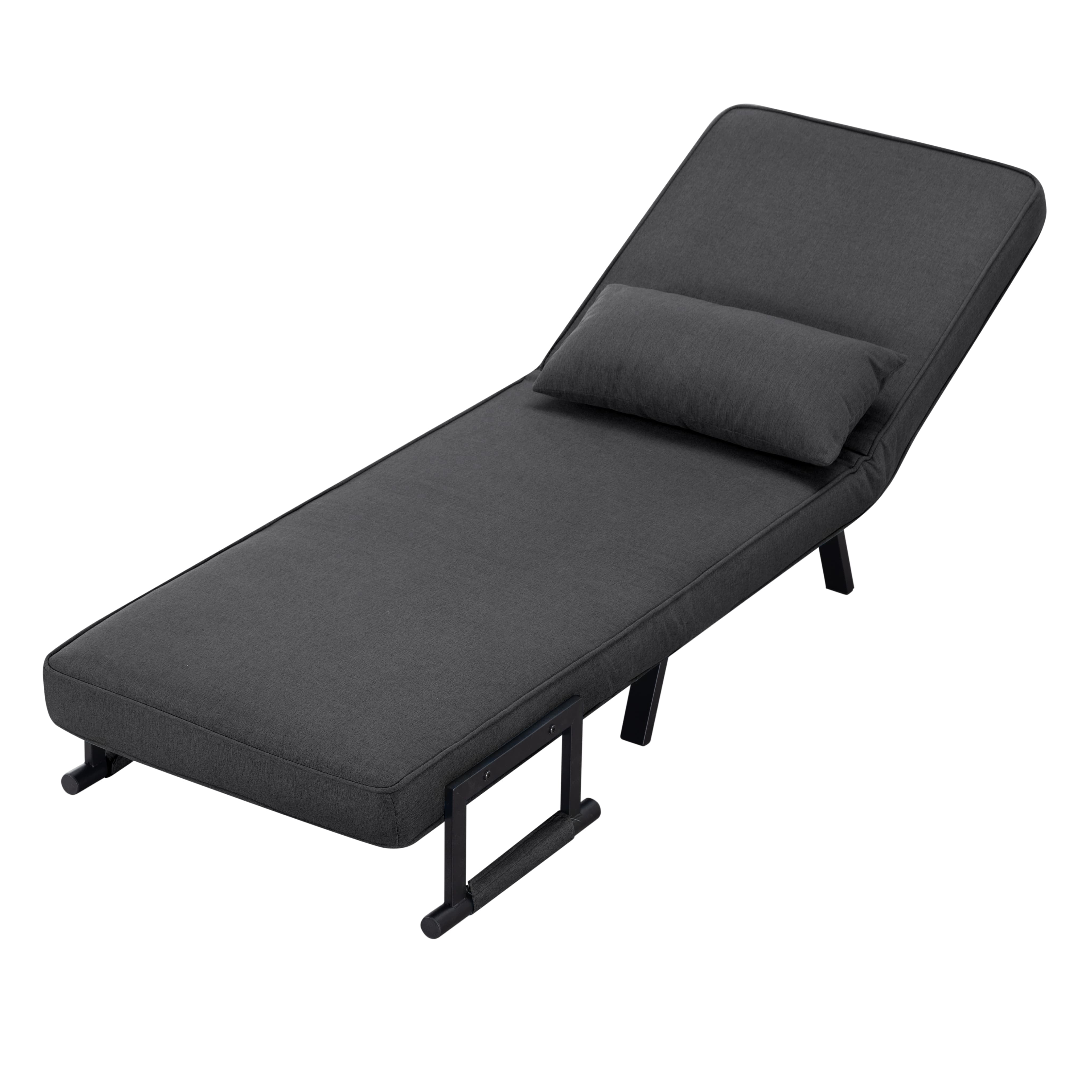 BSHTI 26”Folding Arm Chair Lounge 4-in-1, Convertible Sofa Bed, Modern Sofa Bed,for Small Spaces,Living Room,Guest Room,Office(Dark Gray) - Image 32