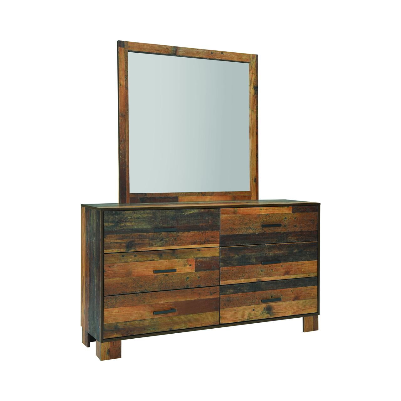 Sidney Square Mirror Rustic Pine - Image 2