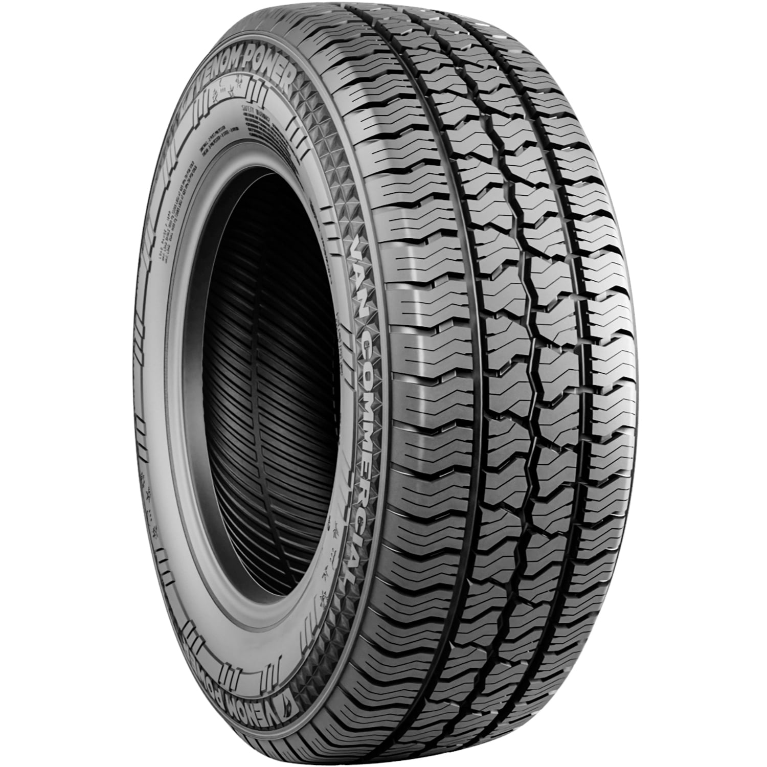 Venom Power Van-Co AllSeason 235/65R16 122/120R F 12 Ply Van Commercial Tire - Image 4