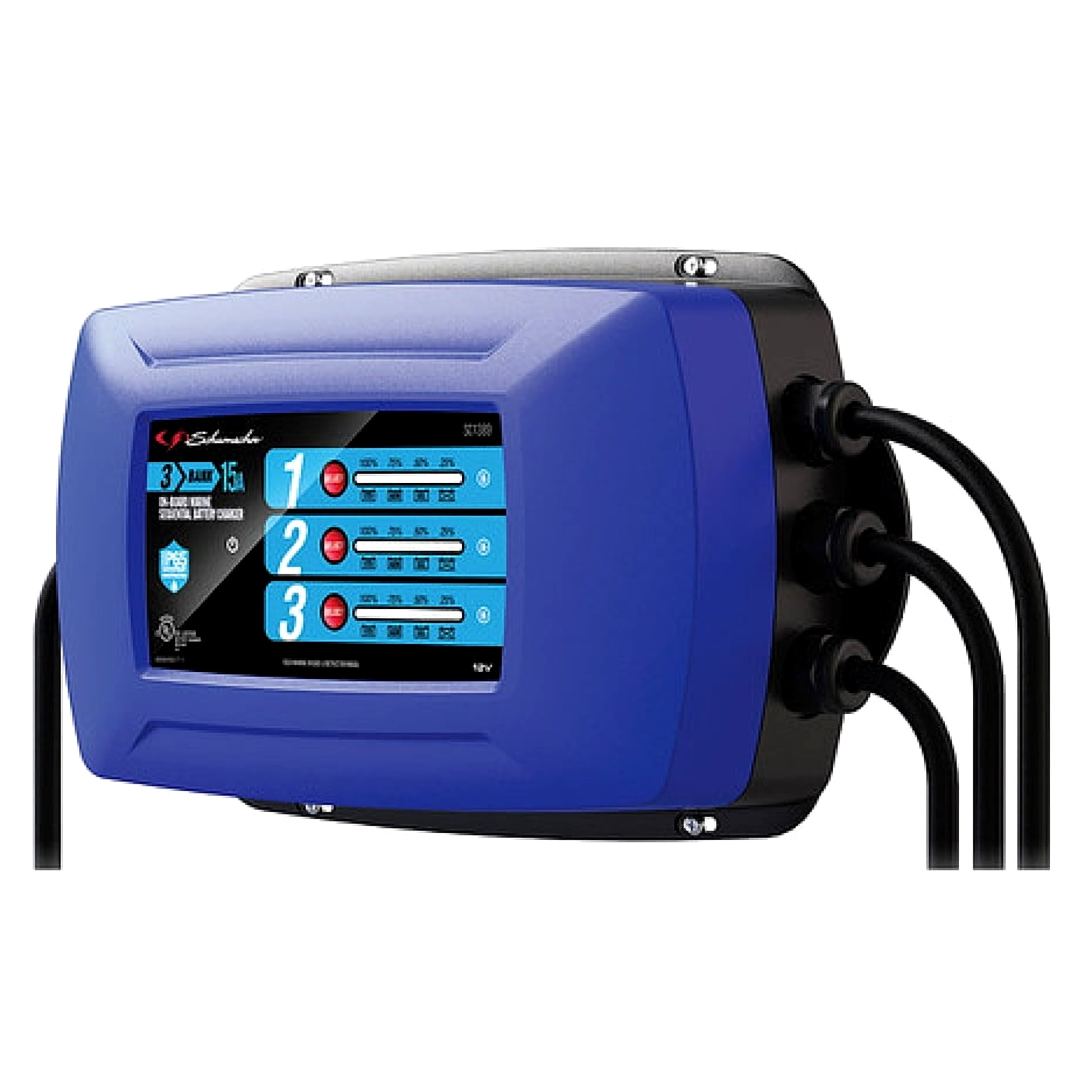 Schumacher Electric DSR Pro Heavy-Duty 4-Bank Automatic 10A Car Battery Charger and Maintainer, For 6V/12V Automotive and Marine Batteries, DSR125 - Image 3