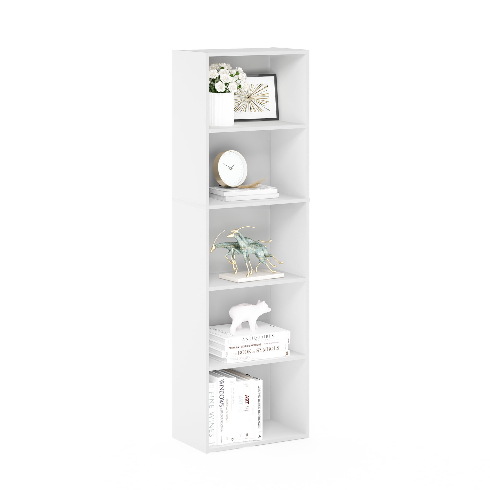 Furinno 5 Tier Reversible Open Shelf Bookcase - Image 6