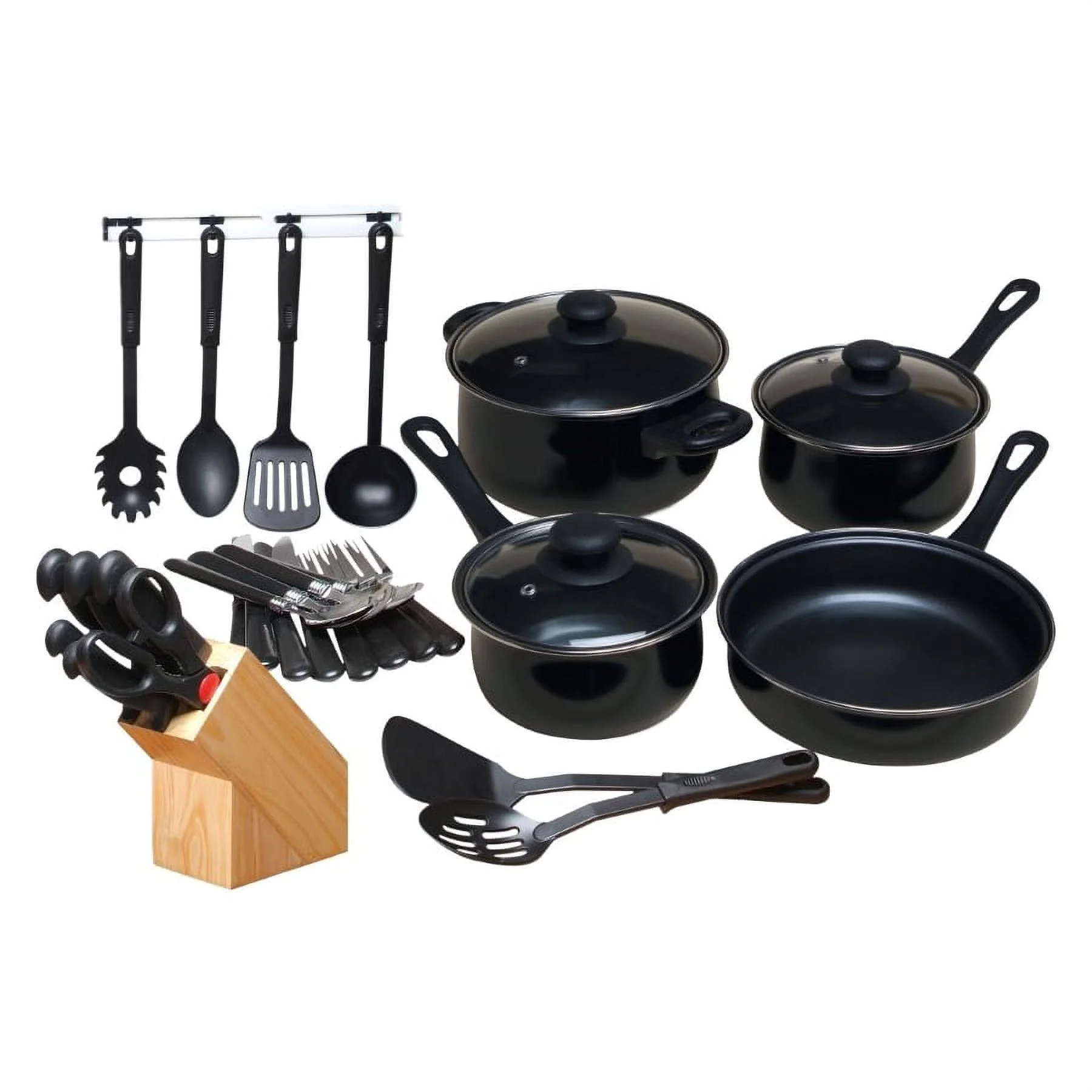 Moda Fina Chef’s Du Jour Kitchen Combo Set, 32-Piece Complete Cookware & Utensil Collection for Home Kitchen - Image 2