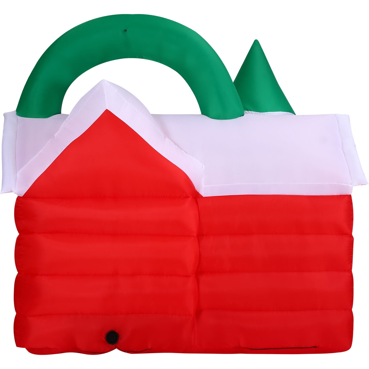 Fraser Hill Farm 7 ft Pre-Lit Inflatable Santa's Workshop, FHFSNTWRKSP071-L - Image 2