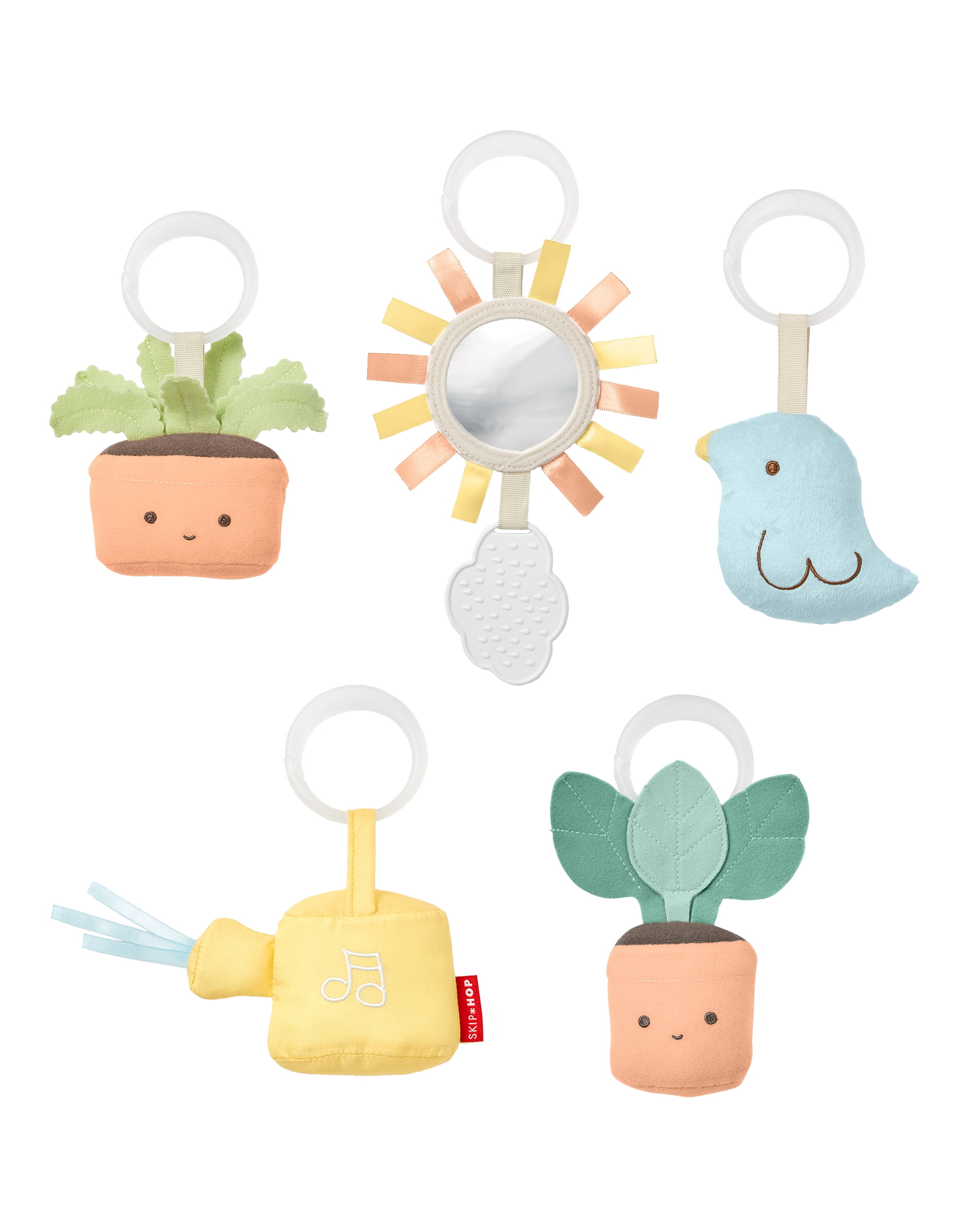 Skip Hop Baby Tummy Time Mat 3-in-1 Activity Play Gym for Ages 0-2y, Garden Oasis Green Multi - Image 5