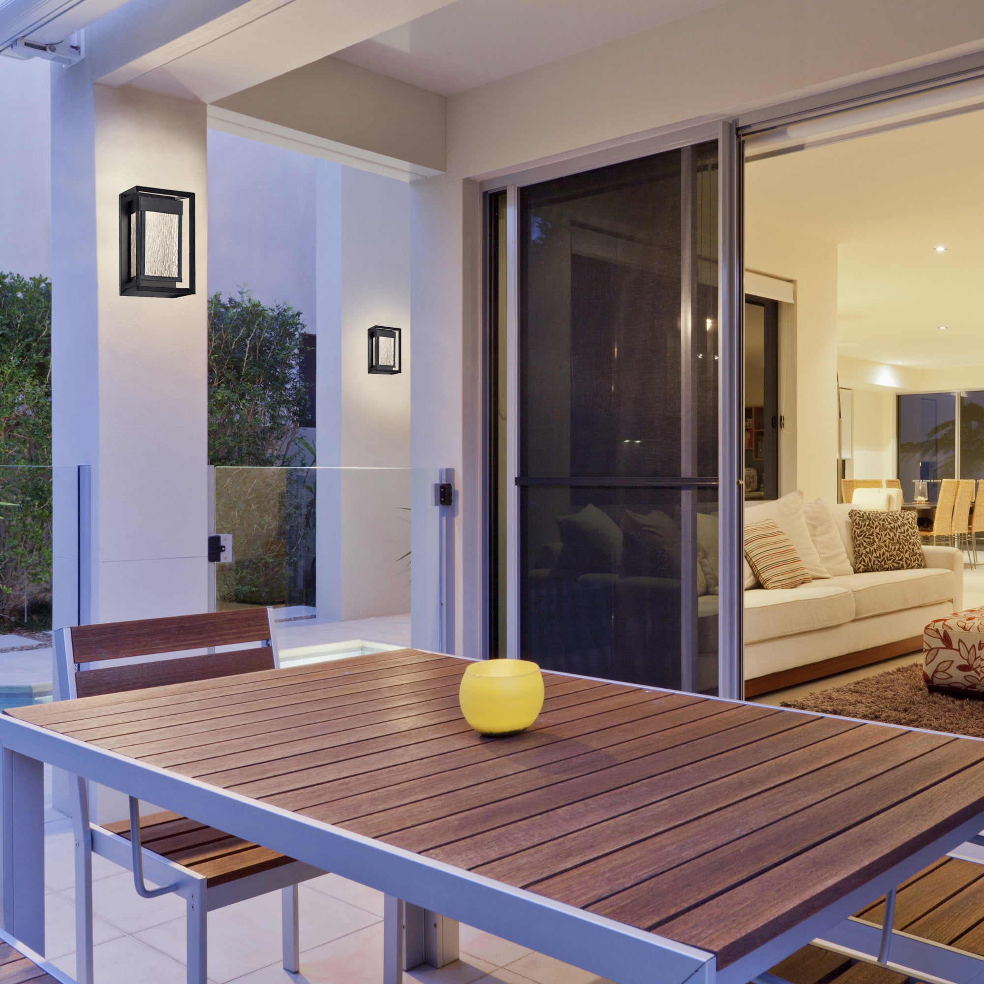 Design House 589226-BLK Hartbrook Outdoor LED Wall Light with Clear Glass for Porch Entryway Patio, Matte Black - Image 3