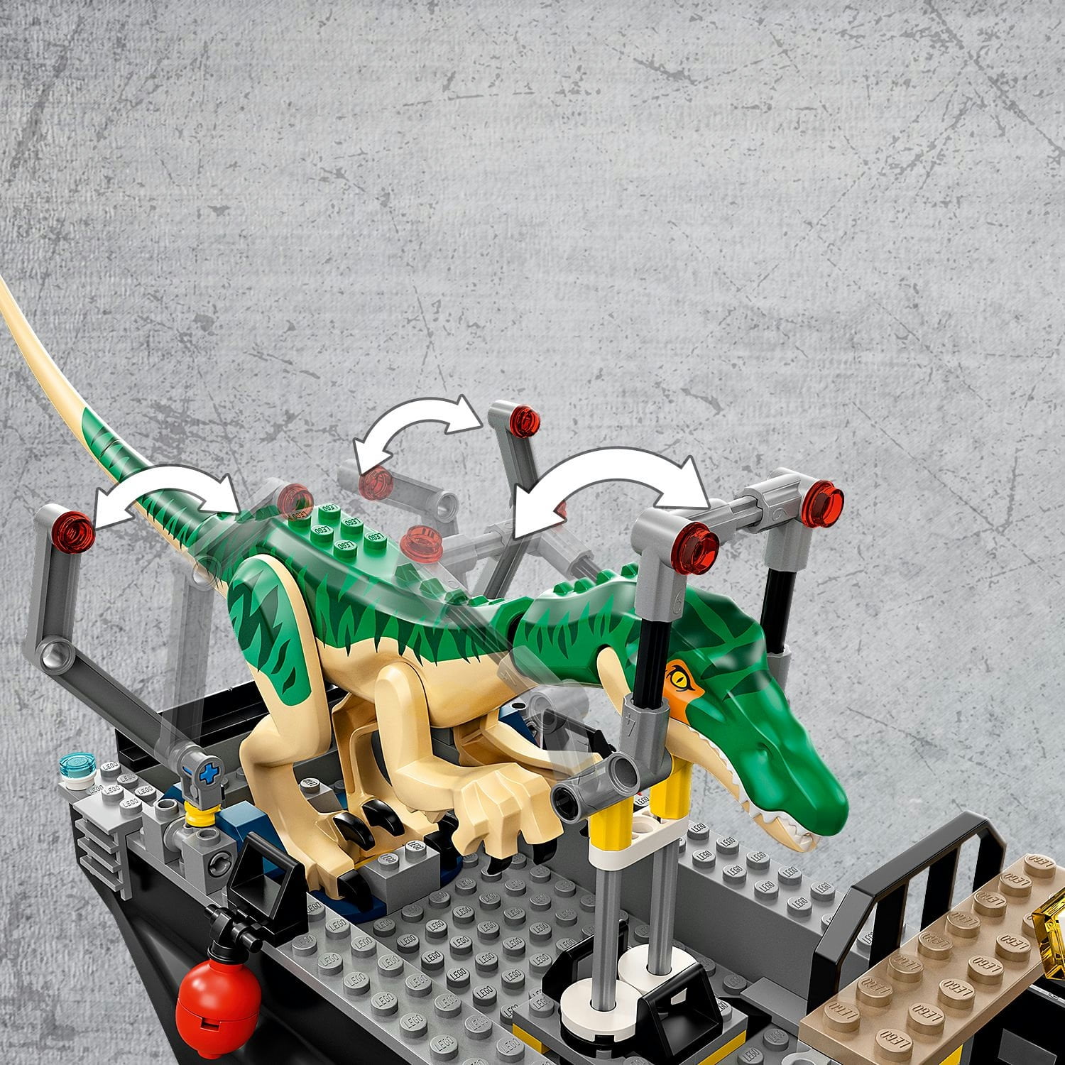 LEGO Jurassic World Baryonyx Dinosaur Boat Escape 76942 Building Toy Playset (308 Pieces) - Image 7