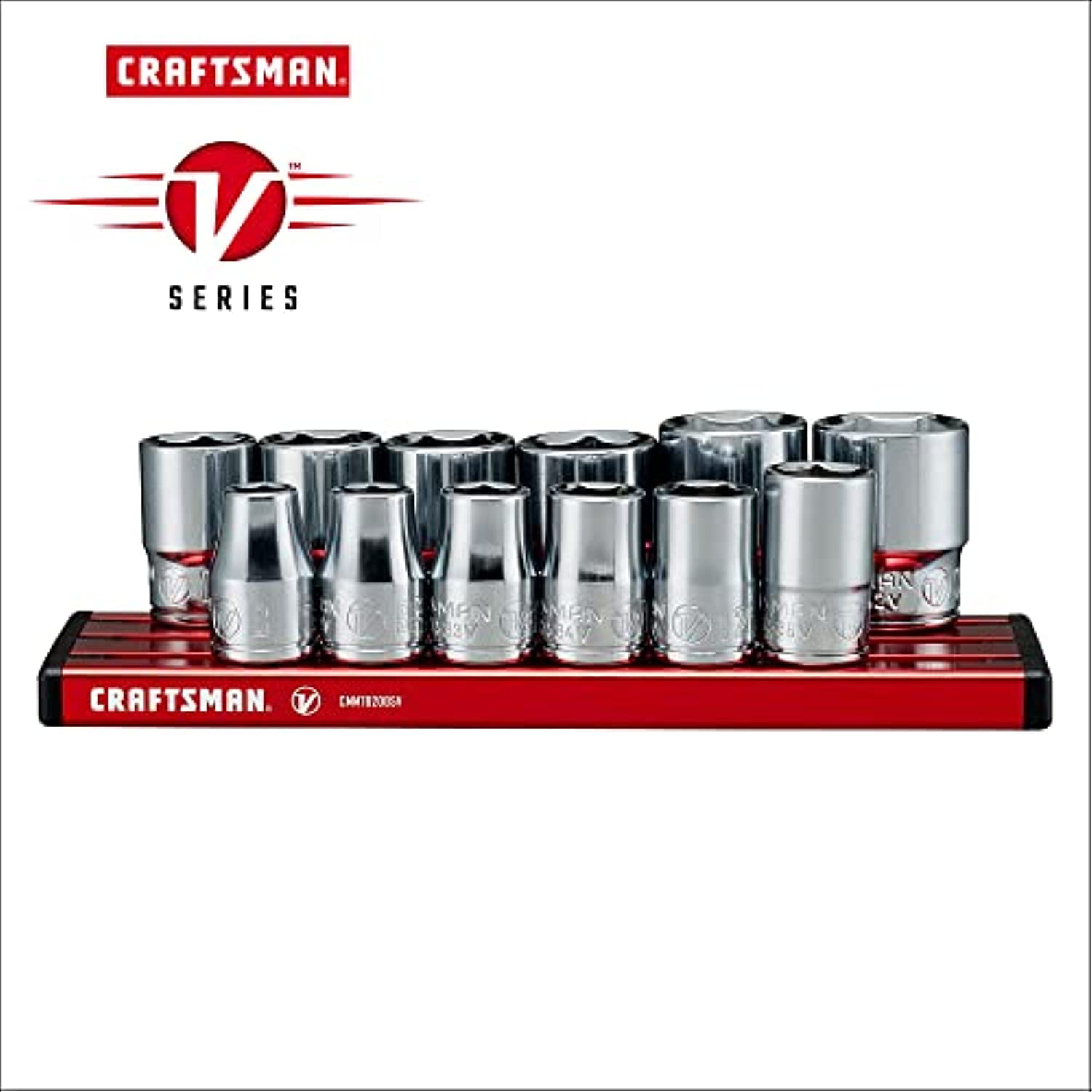 CRAFTSMAN V-SERIES Socket Set, Shallow MM, 3/8 Inch Drive, 12 Piece (CMMT17530V) - Image 5