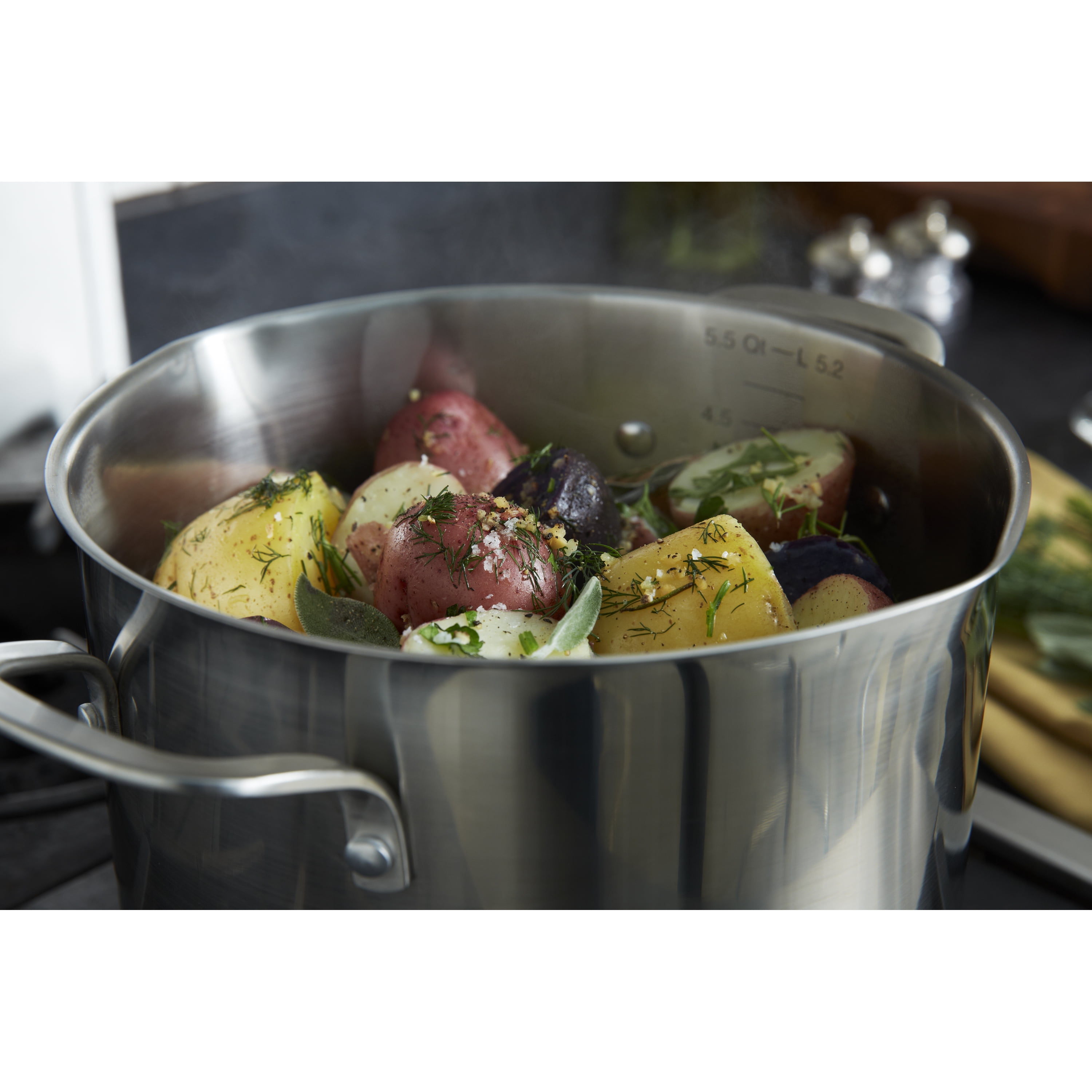 Calphalon Classic Stainless Steel 6-Quart Stock Pot with Cover, 1891274 - Image 2