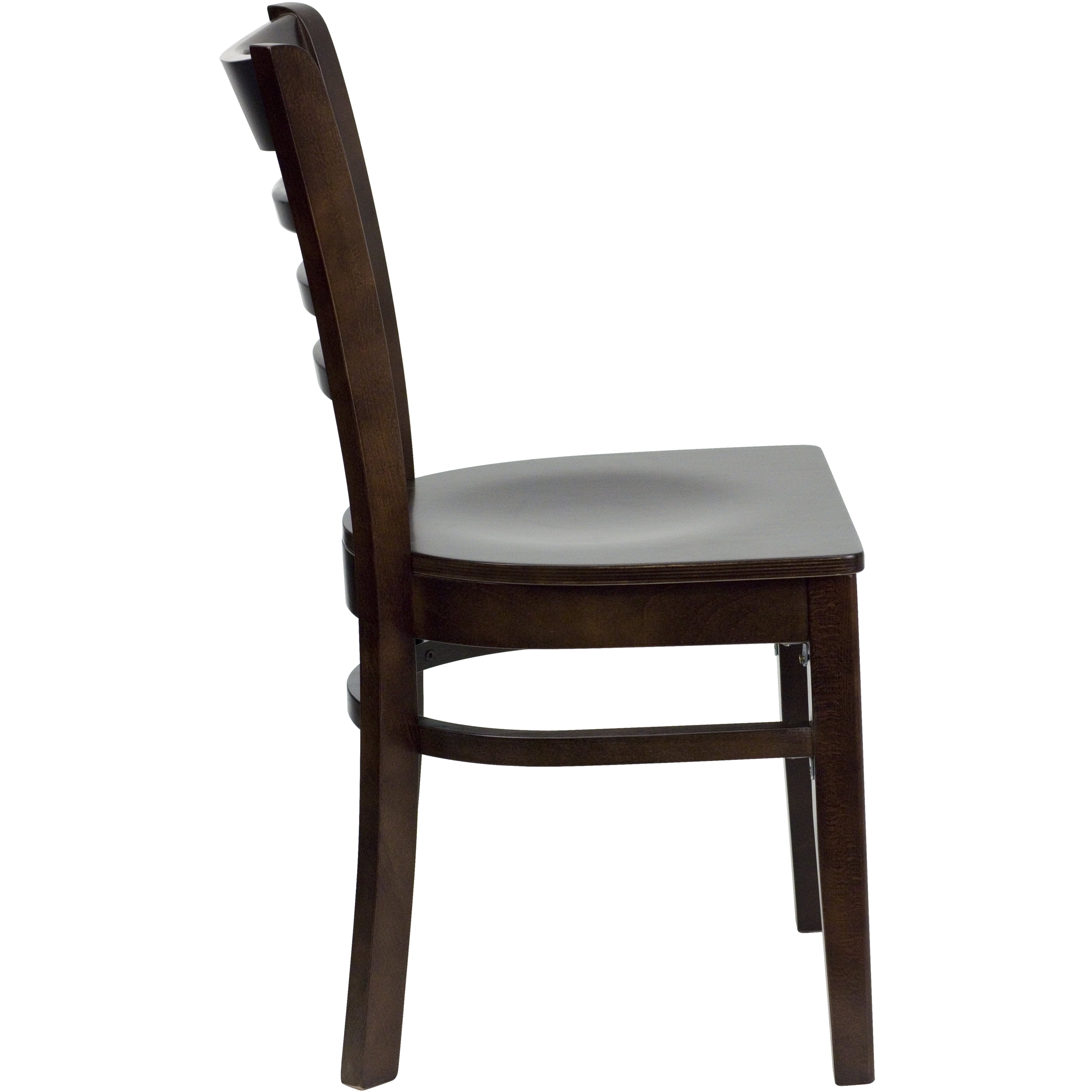Ladder Back Chairs - Set of 2, Walnut - Image 2