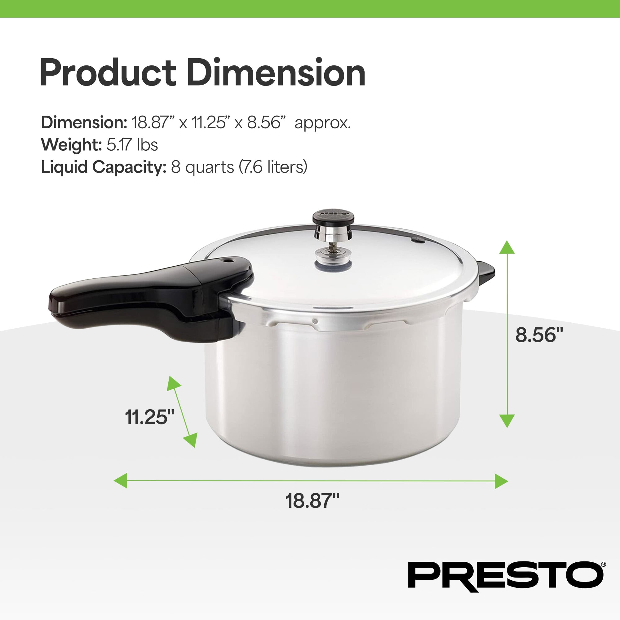 Presto® 8 Qt. Aluminum Pressure Cooker - Image 11
