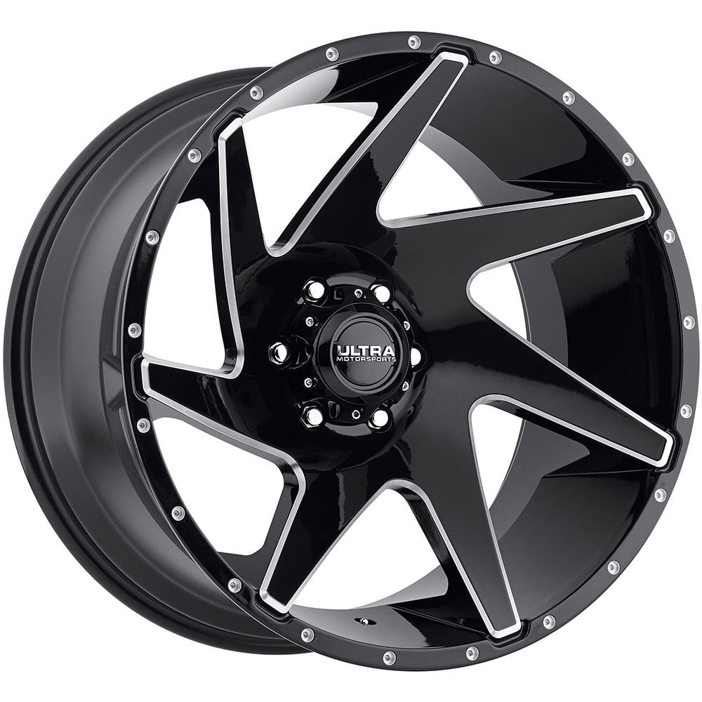 20" Black With Natural Accents Vortex 206 Wheel by Ultra Wheel 206-2163BM25 - Image 2