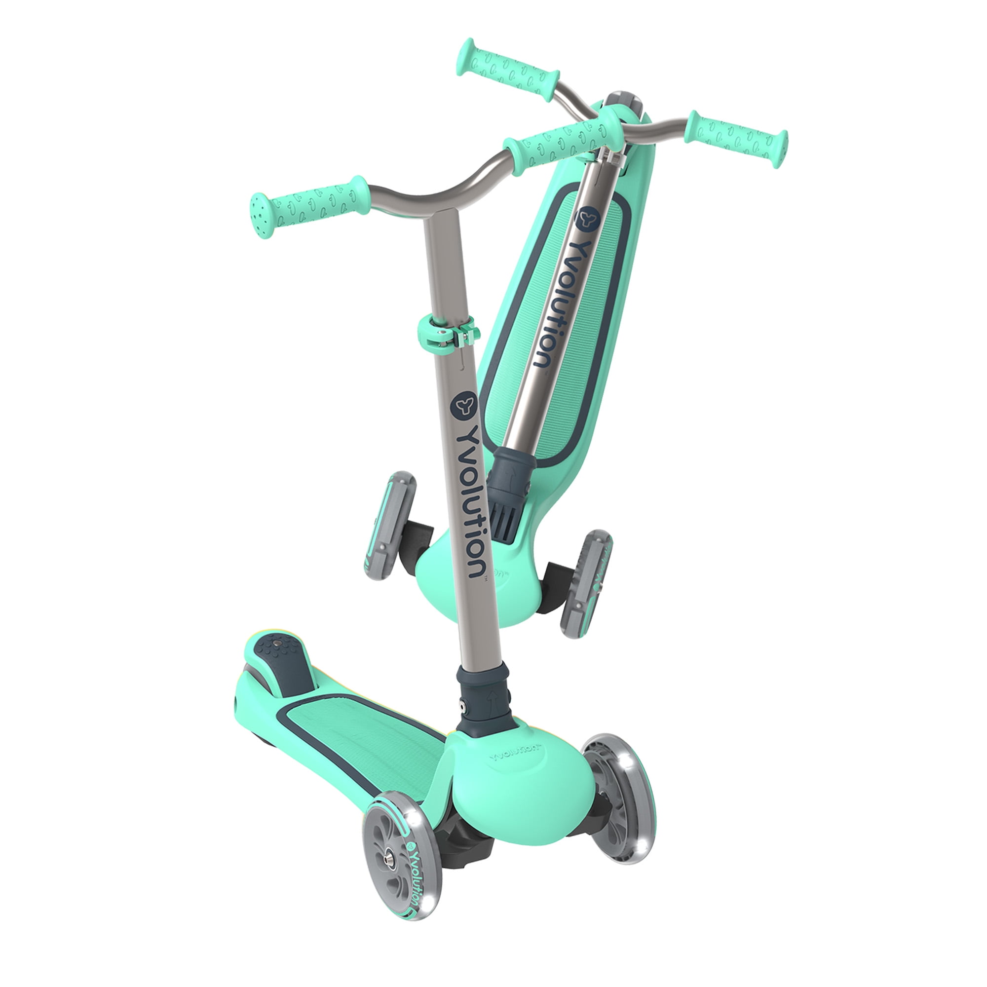 Yvolution Y Glider Air Kids Scooter - Green, Unisex - Image 2