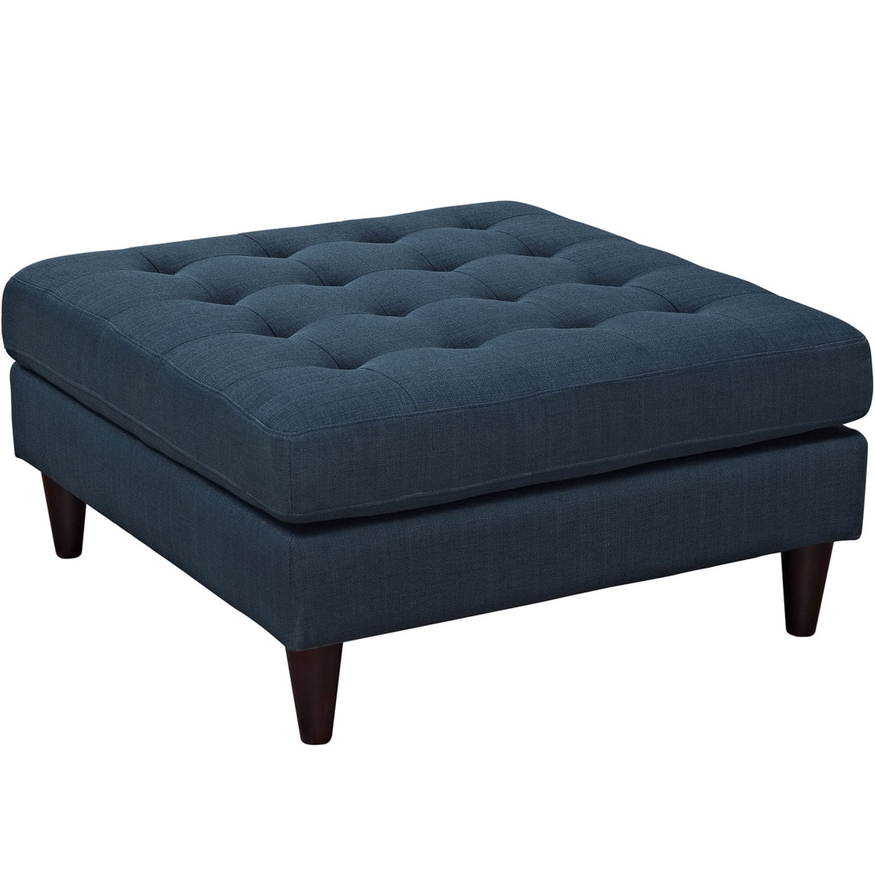 Modway Empress Upholstered Fabric Large Ottoman in Azure - Image 2