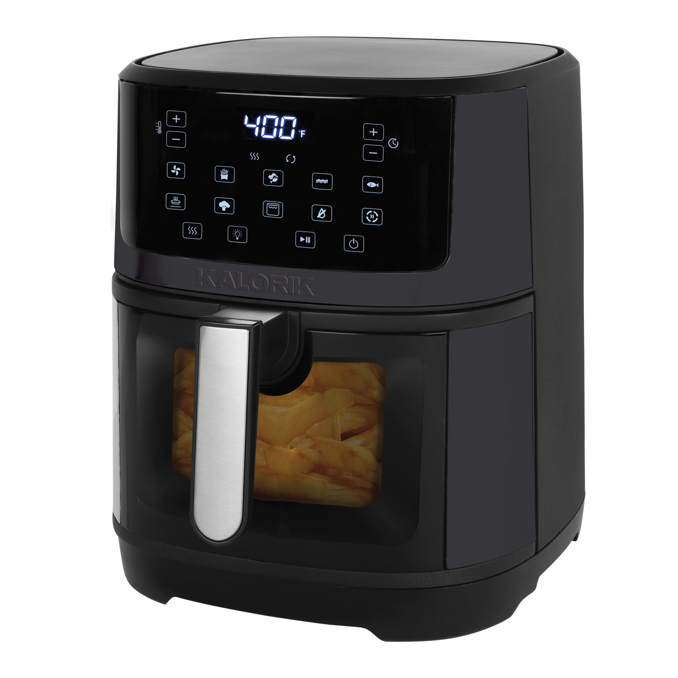 Kalorik 7 Quart Touchscreen Air Fryer with Window, in Black Steel (FT 52324 BK) - Image 4