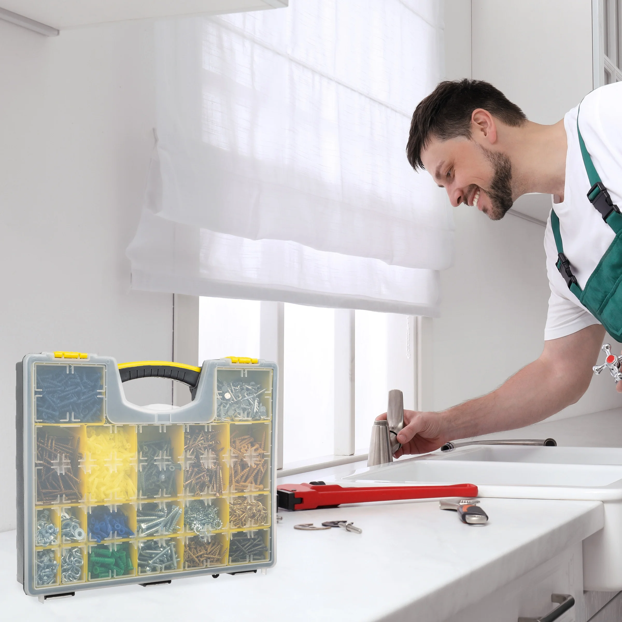 Stalwart Tool Box Organizer and Storage Set for Small Parts and Hardware - Image 5