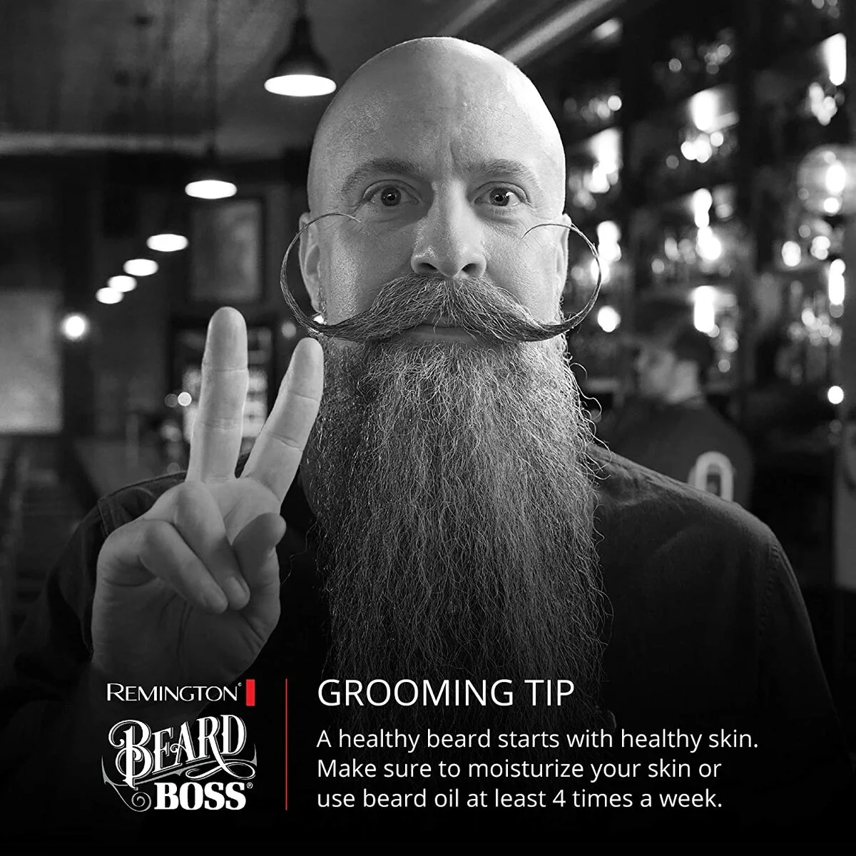 Remington Vacuum Beard and Stubble Trimmer, Black, MB6850 - Image 9