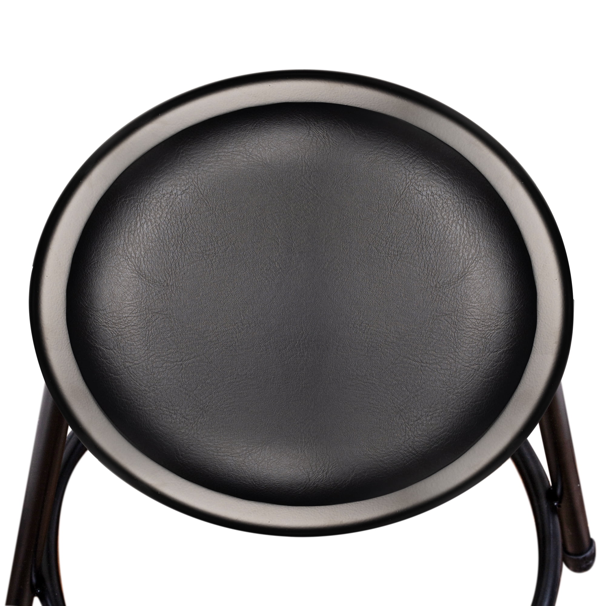 Hampden Furnishings Otto Collection 24" Padded Science Stool, Black, Pack of 2 - Image 2