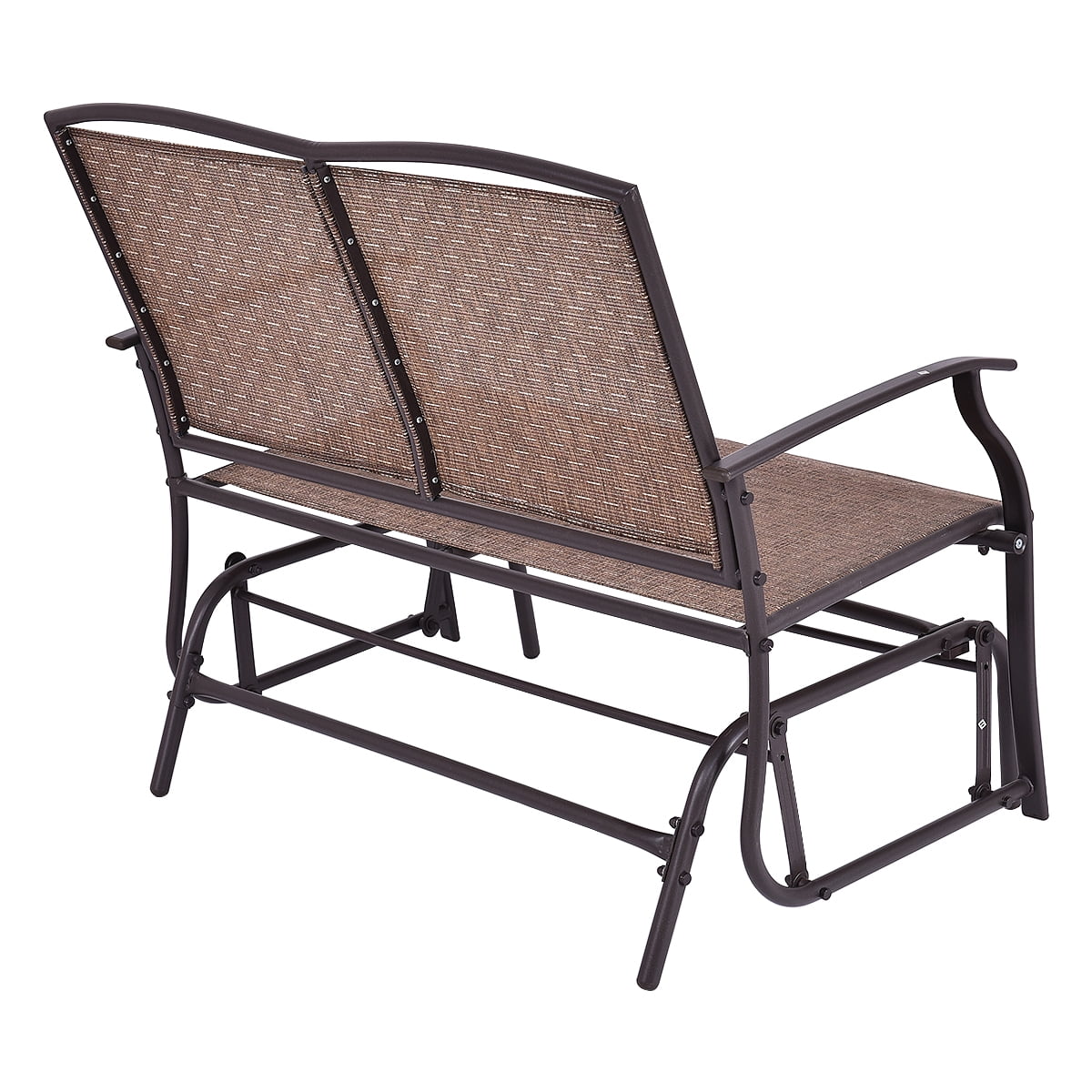 Costway Patio Glider Outdoor Rocking Bench Double 2 Person Chair Loveseat Armchair Backyard - Image 2