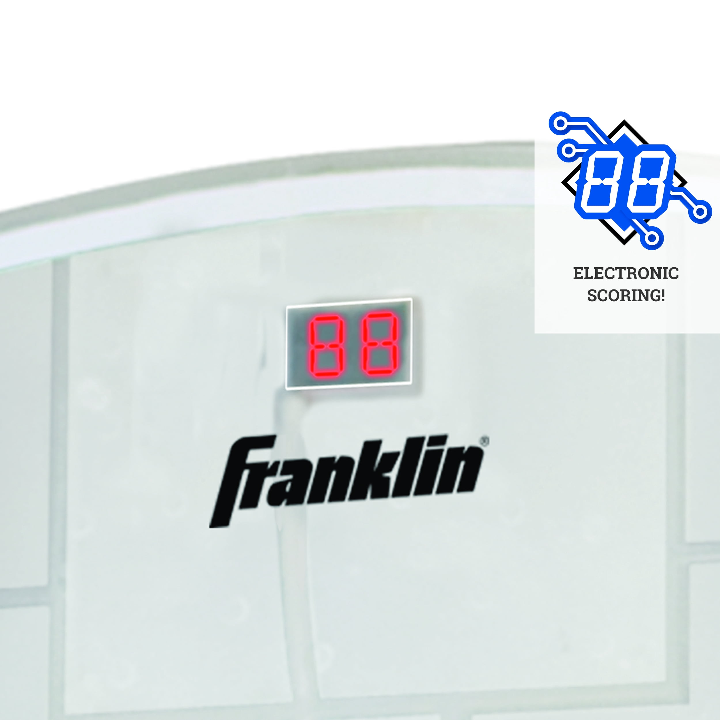 Franklin Sports Shoot Again Over The Door Mini Basketball Hoop With Rebounder and Automatic Ball Return - Image 5