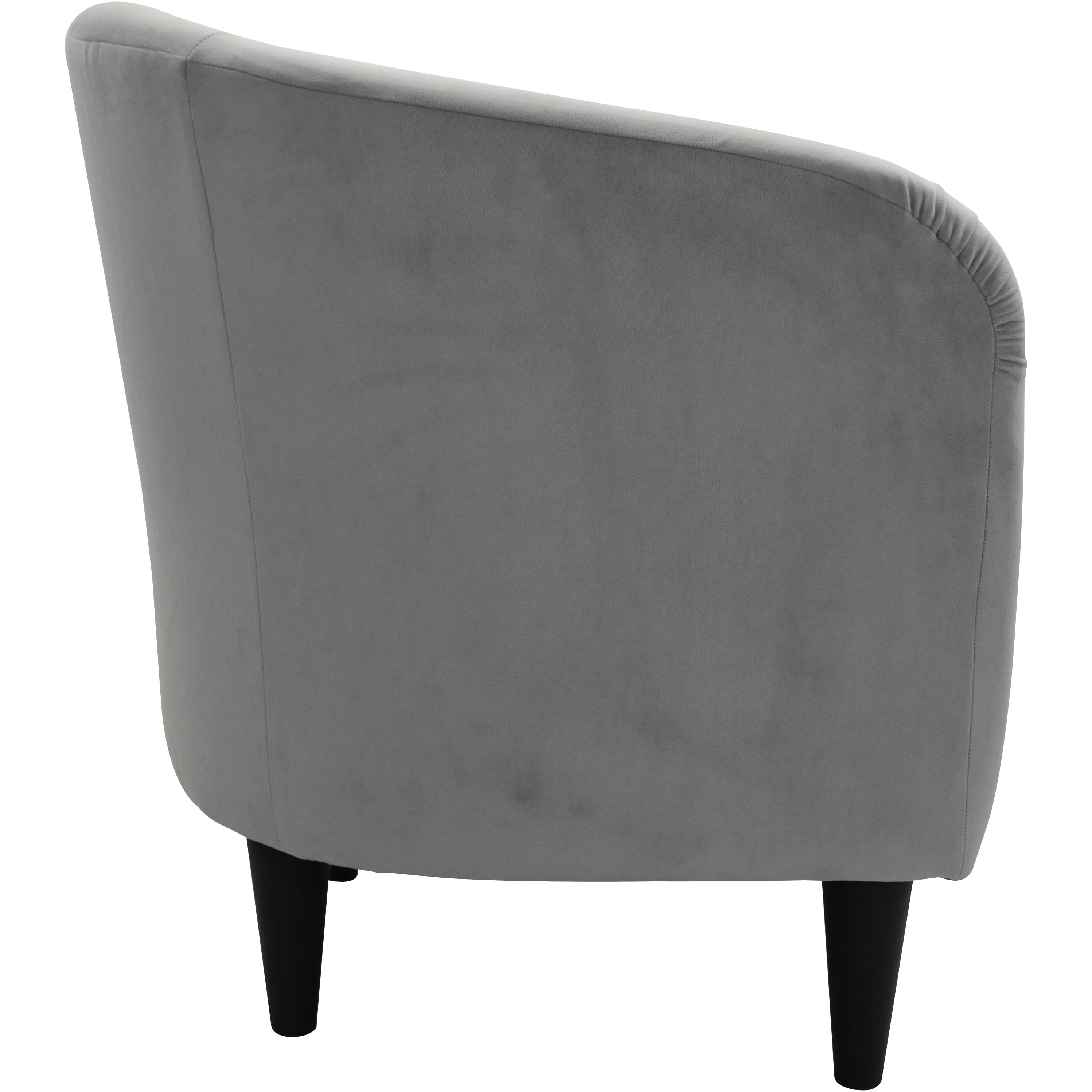 Mainstays Microfiber Tub Accent Chair, Dove Gray - Image 7