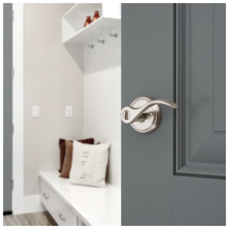 Baldwin Tobin Keyed Entry Lever Featuring Smartkey® in SN - Image 4