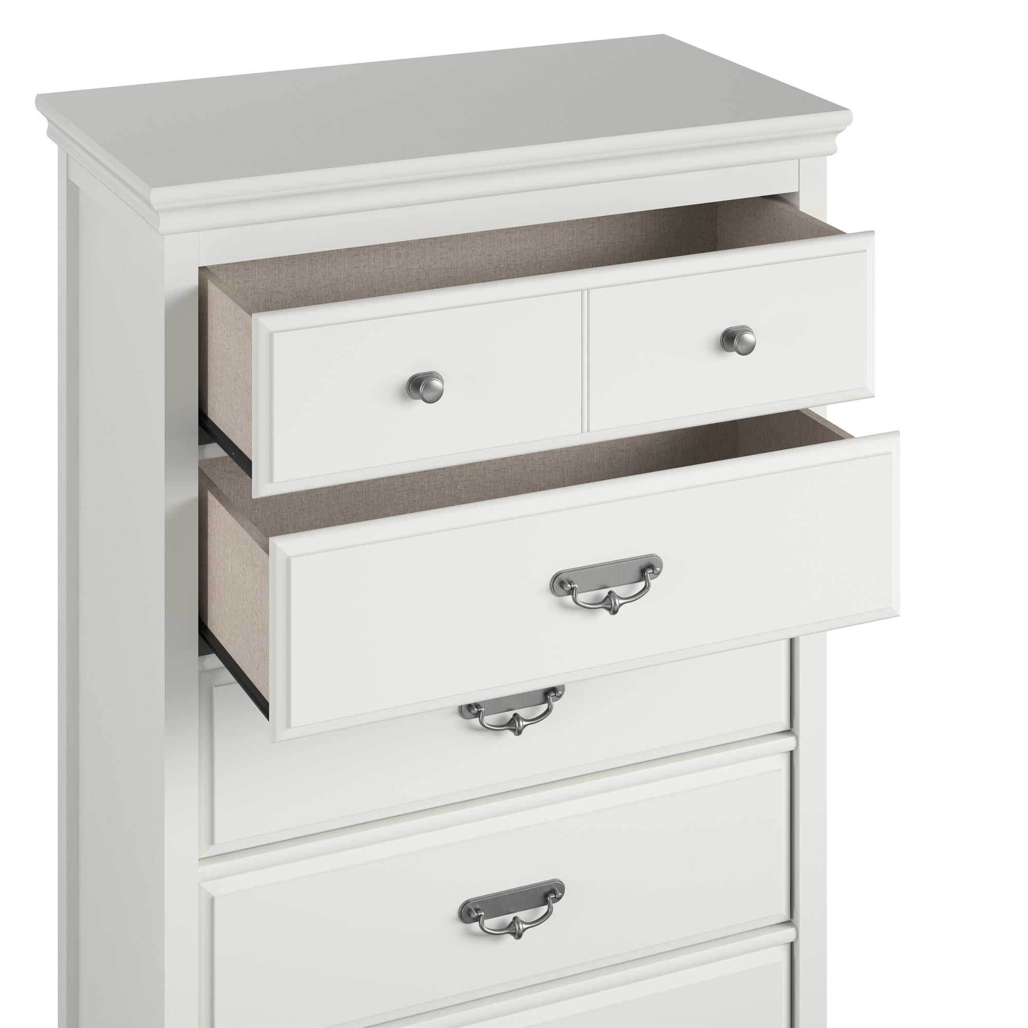 Ameriwood Home Vox 5 Drawer Dresser, White - Image 10