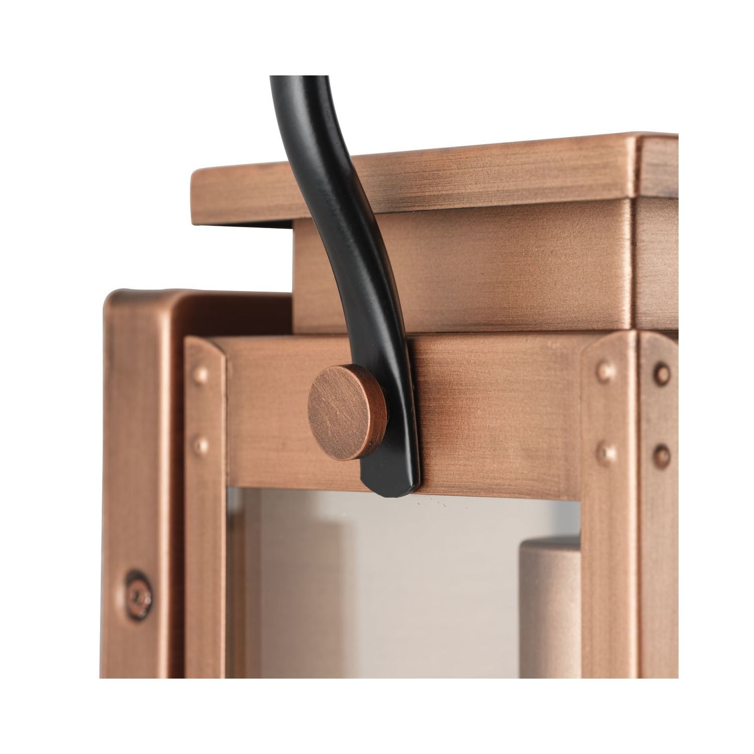 Union Square One-Light Small Antique Copper Urban Industrial Outdoor Wall Lantern - Image 10