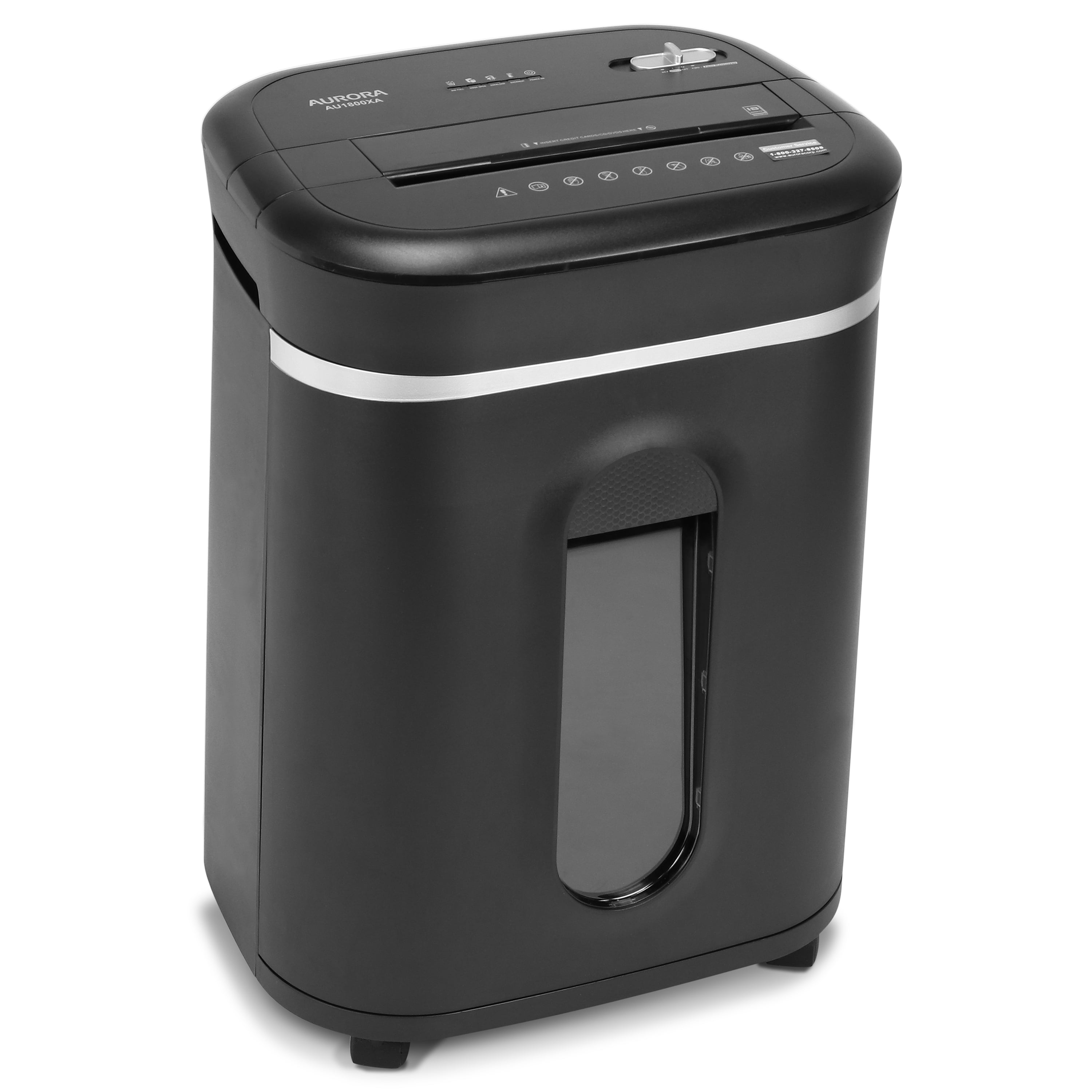Aurora AU1800XA Anti-Jam 18-Sheet Crosscut Paper/CD and Credit Card Shredder with 6-Gallon Pullout Basket and 30 Minutes Continuous Run Time - Image 6