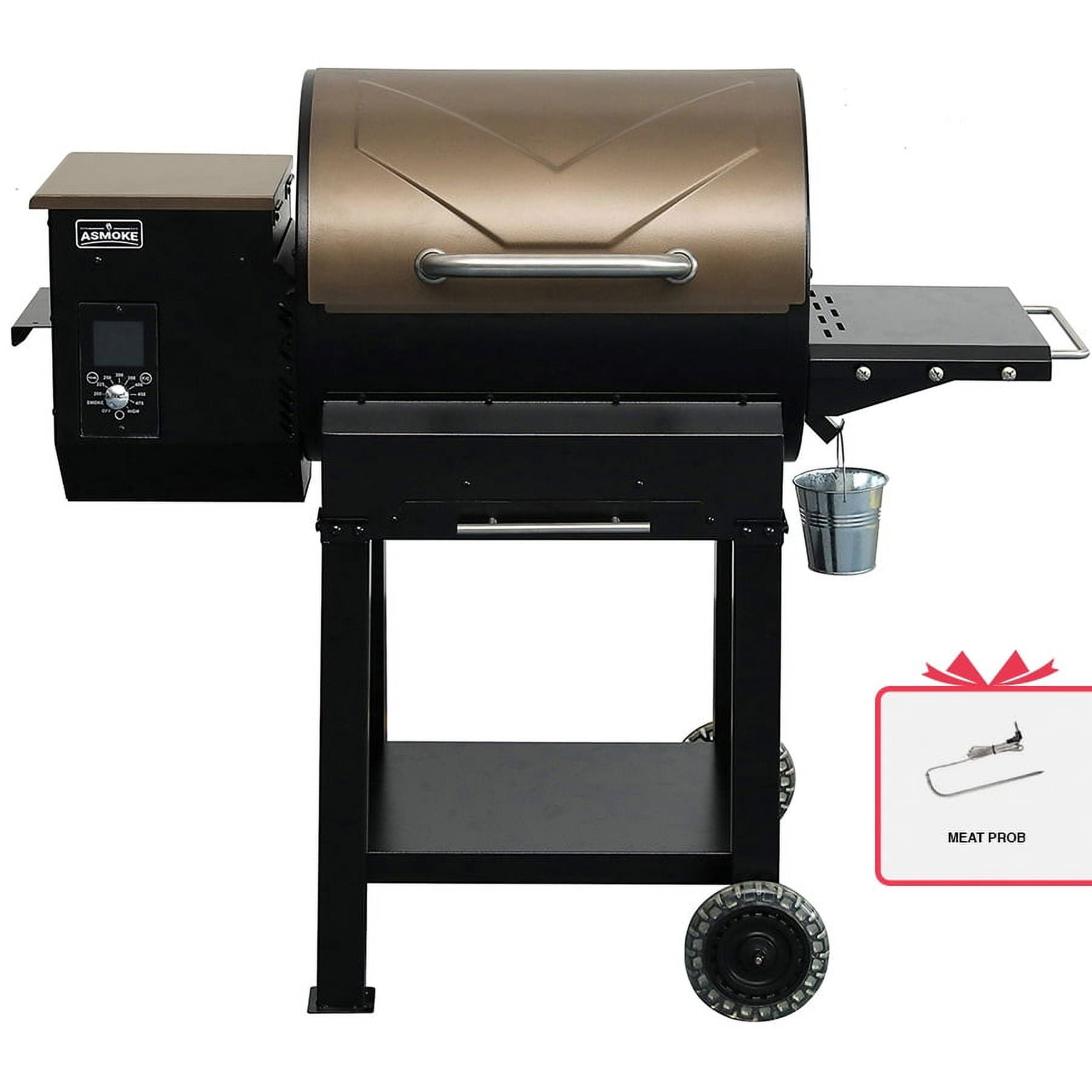 Asmoke AS550 Wood Pellet Grill Smoker 515 sq. in. Bronze - Image 7