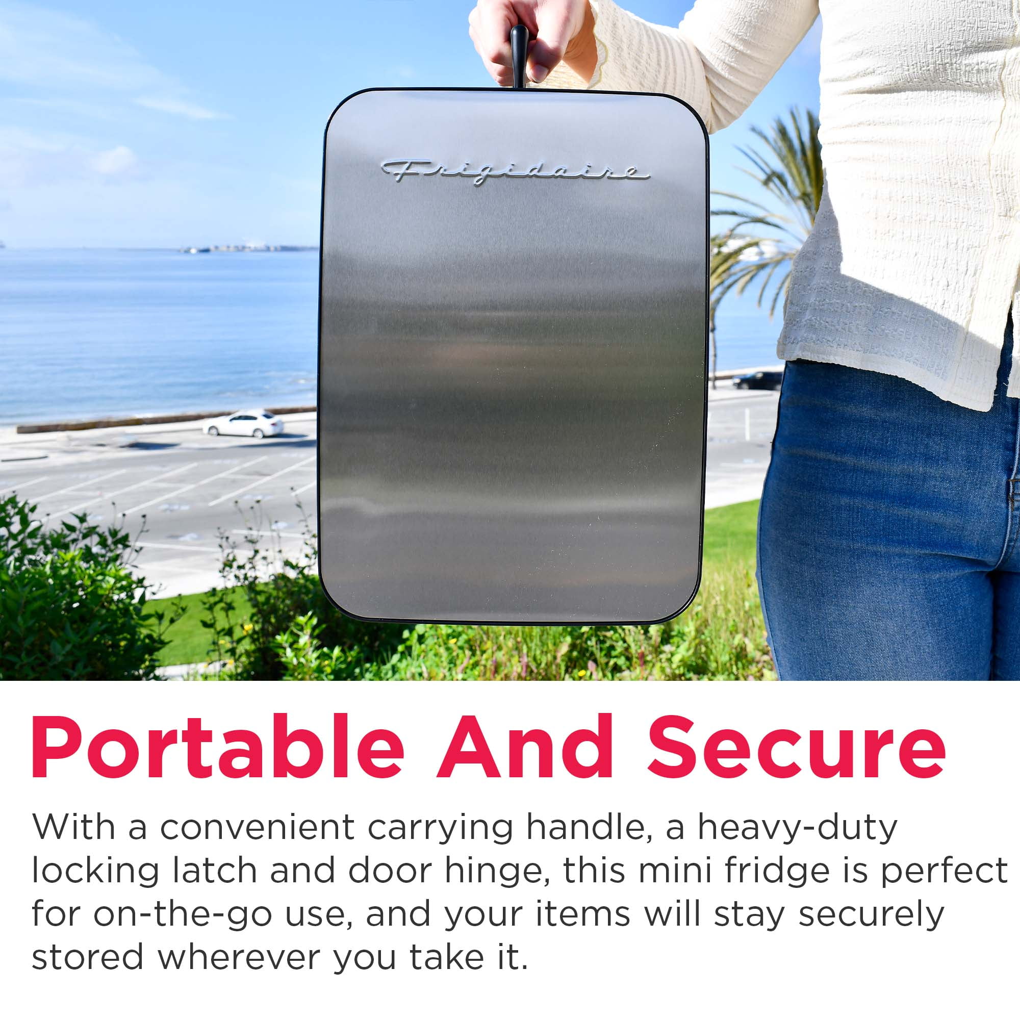 Frigidaire, Retro 10L, 15-Can Mini Personal Fridge Cooler, EFMIS183, Stainless Steel - Image 5