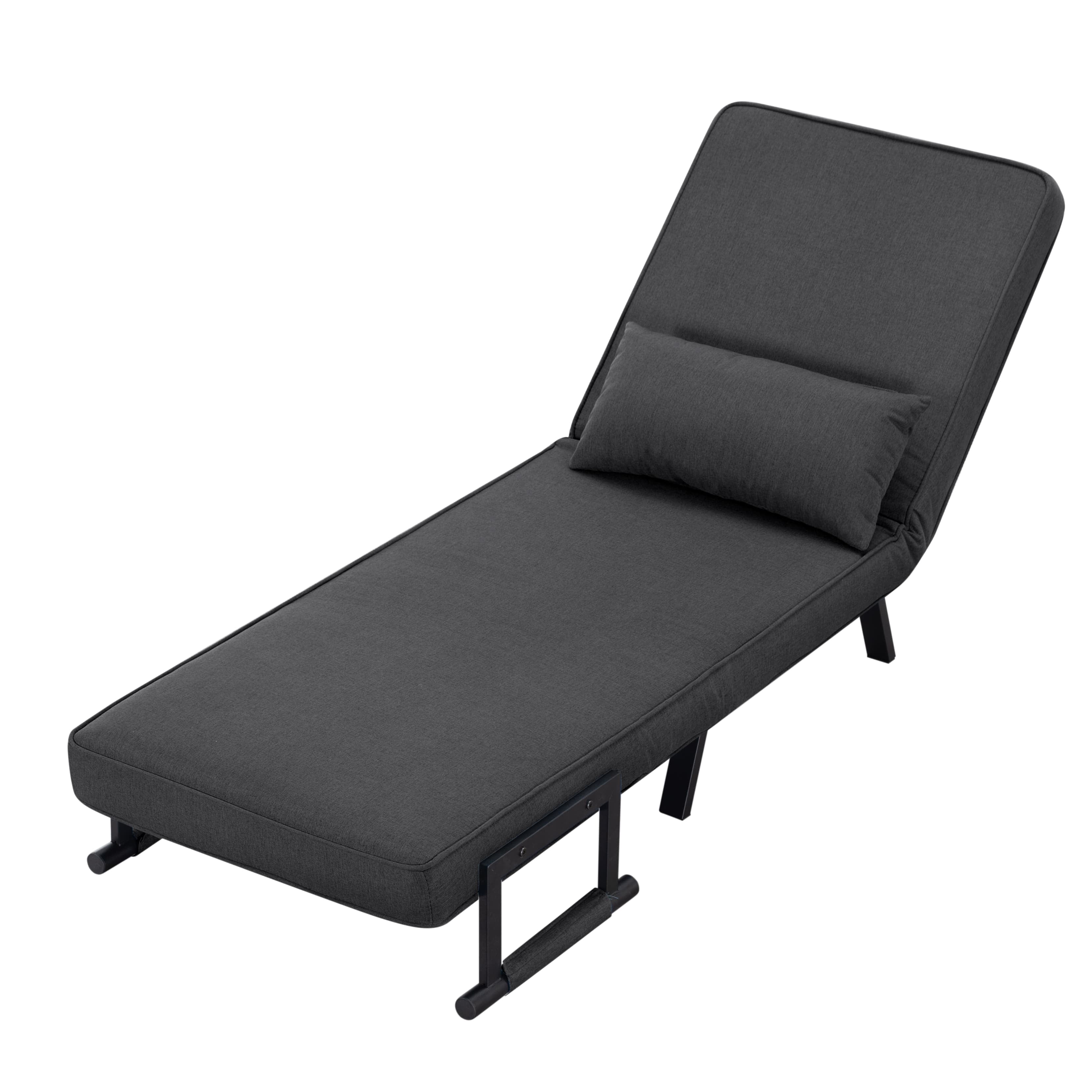 BSHTI 26”Folding Arm Chair Lounge 4-in-1, Convertible Sofa Bed, Modern Sofa Bed,for Small Spaces,Living Room,Guest Room,Office(Dark Gray) - Image 35