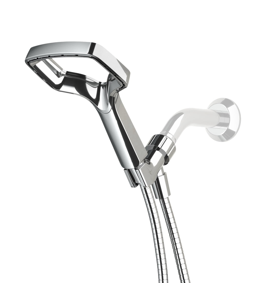 Methven Rua Handheld Shower Head 28% Less Water 1.8 GPM Water Saving Satinjet Patented Technology, with Hose and Adjustable Shower Arm Mount (meet 2018 California Energy Commission regulation) - Image 2