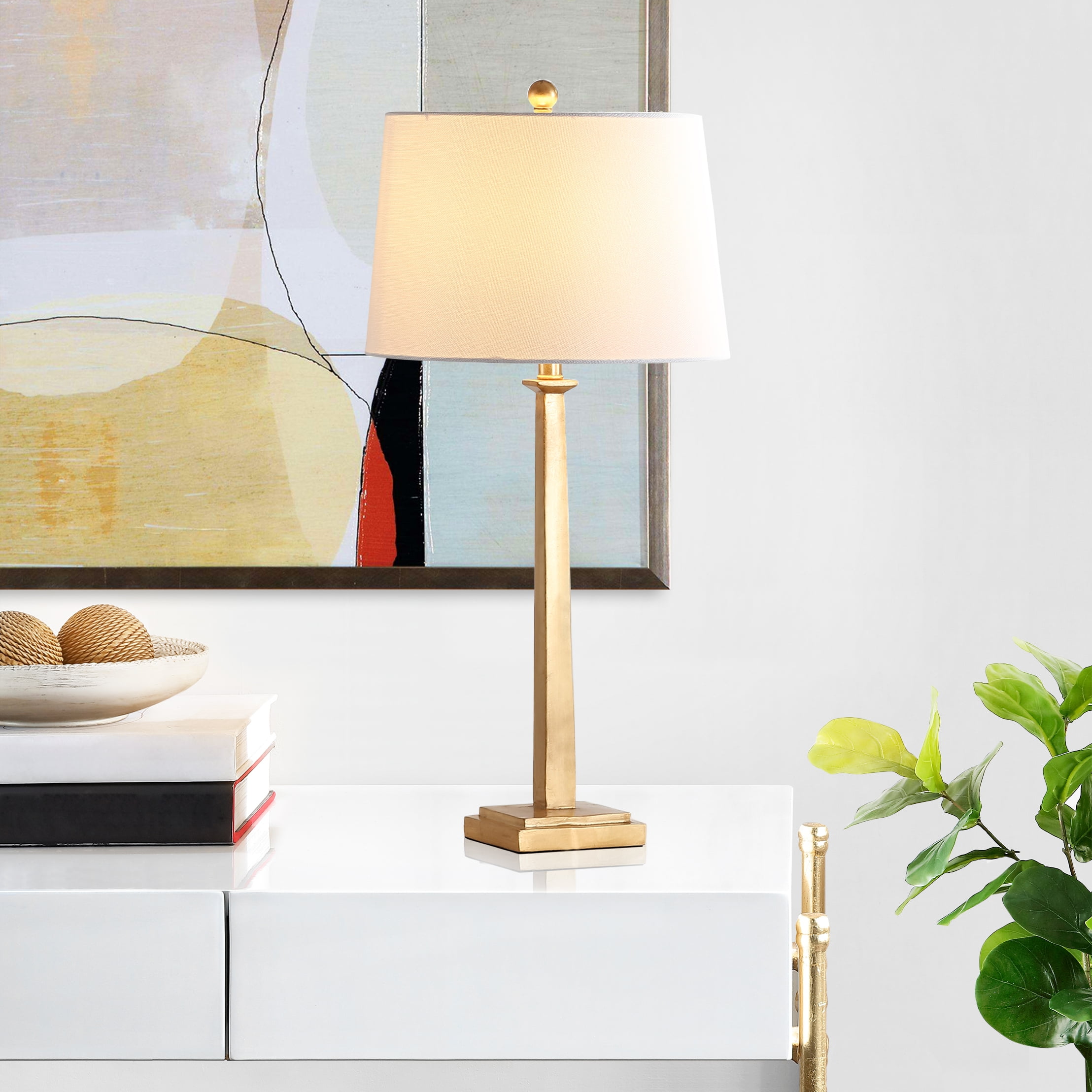 SAFAVIEH Andino Modern 31.5 In. High Table Lamp, Gold, Set of 2 - Image 8