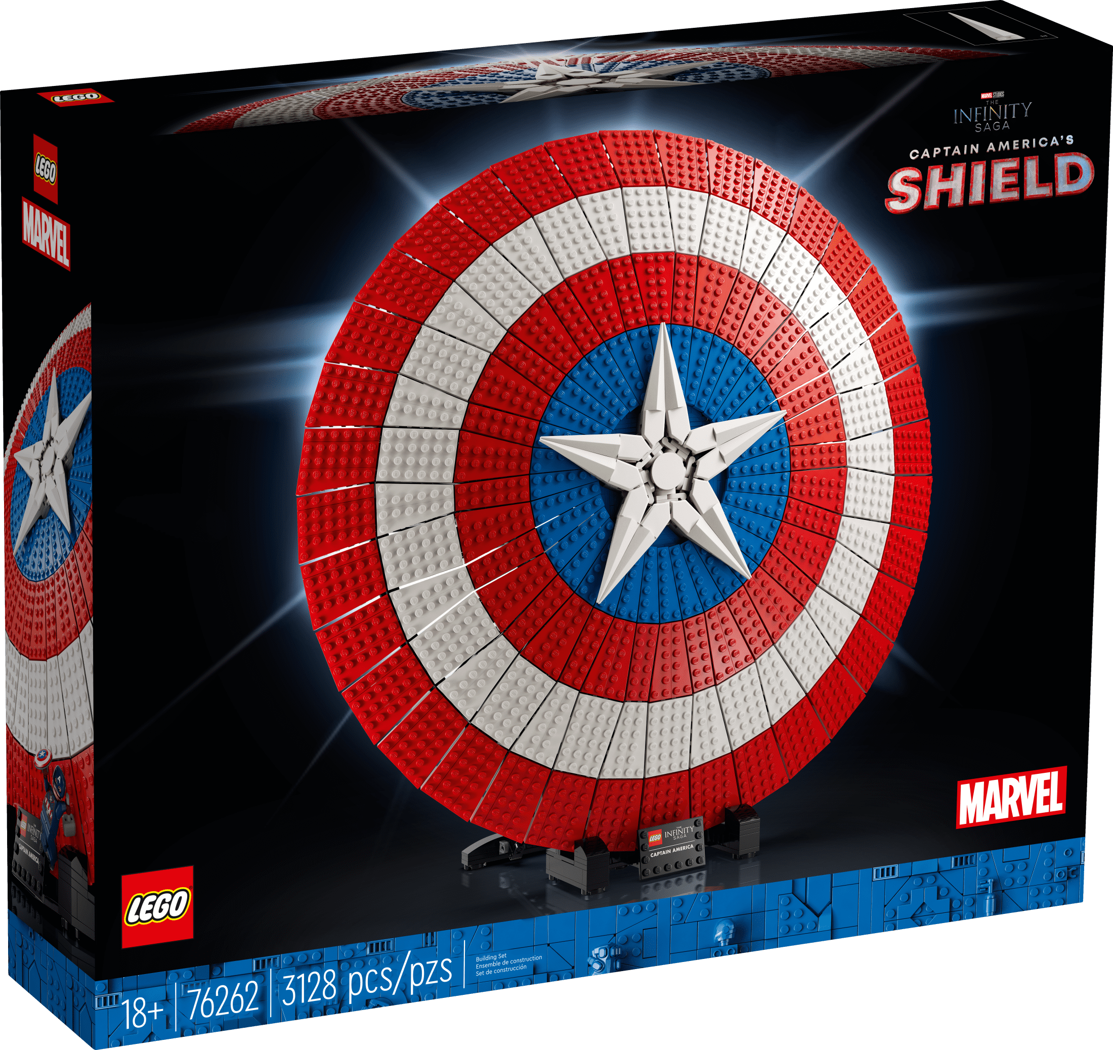 LEGO Marvel Captain America’s Shield 76262 Model Kit for Adults, Collectible Replica of Captain America’s Iconic Shield, this Disney Marvel Building Set for Adults Makes a Great Holiday Gift - Image 3