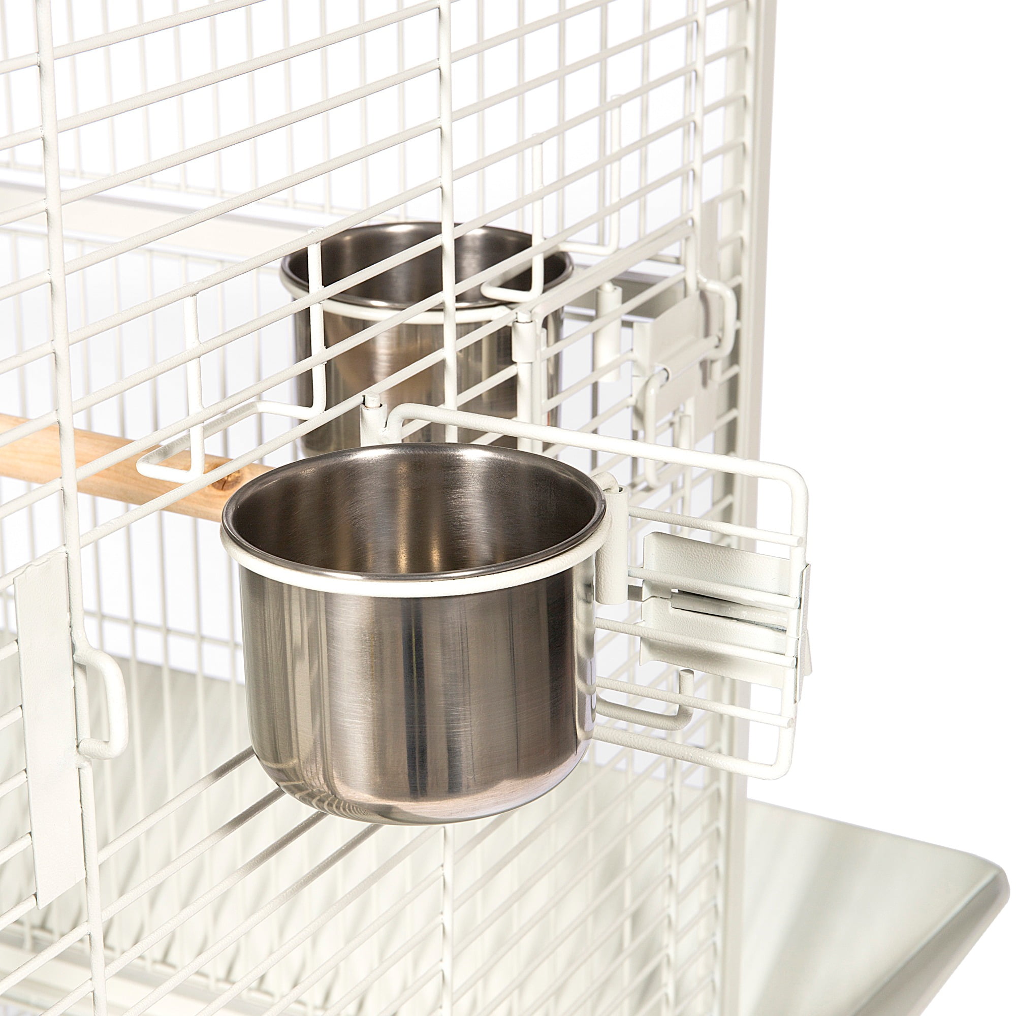 Prevue Pet Products Select Wrought Iron Parrot Bird Cage 24x20x60", Chalk White - Image 6