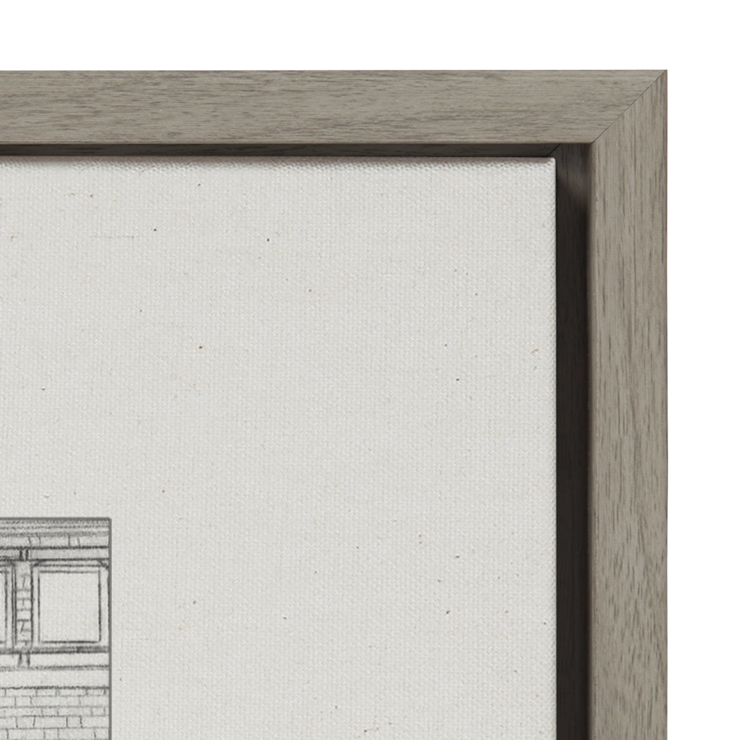 Kate and Laurel Buildings Framed Canvas Art Prints, 18" x 24", Set of 2 - Image 5