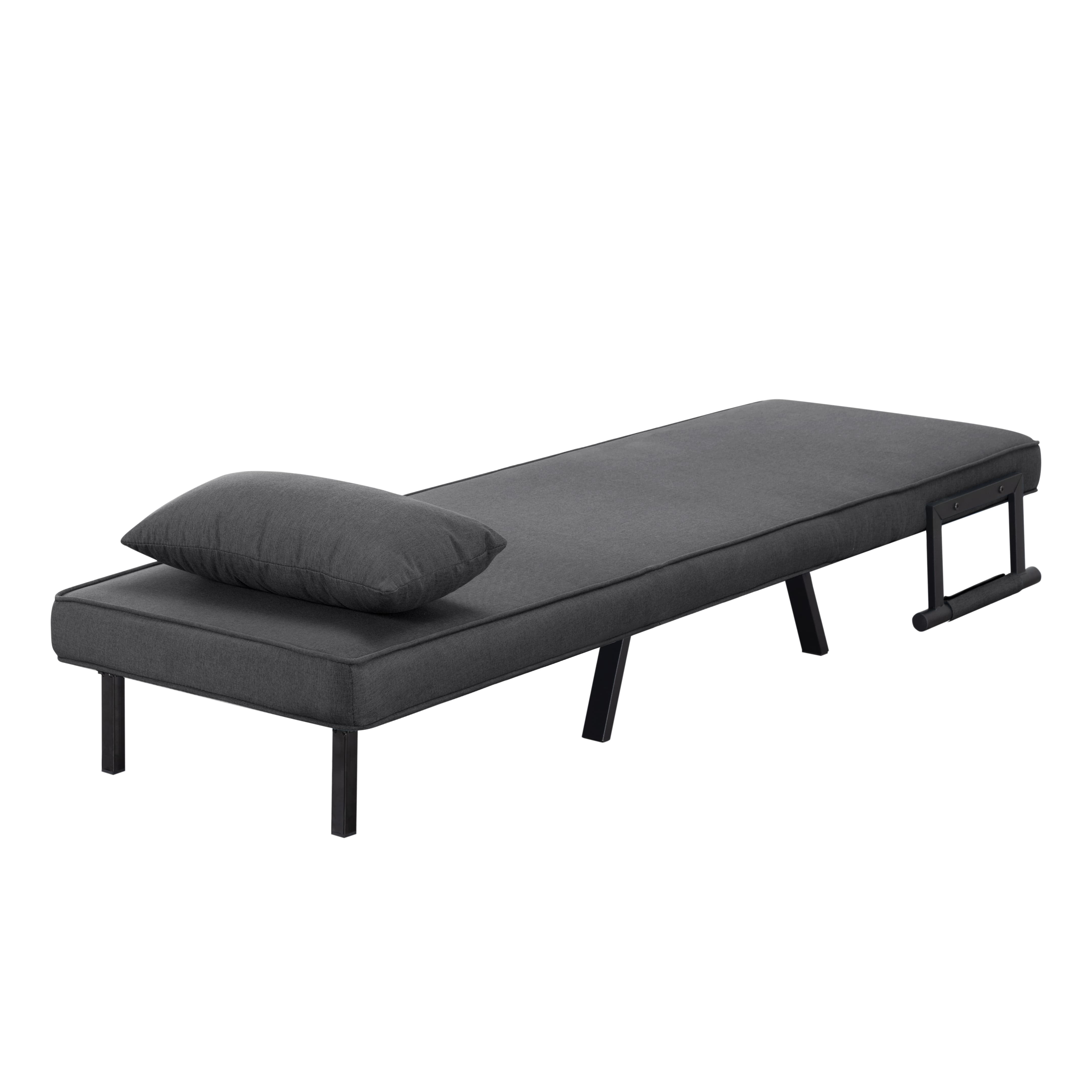 BSHTI 26”Folding Arm Chair Lounge 4-in-1, Convertible Sofa Bed, Modern Sofa Bed,for Small Spaces,Living Room,Guest Room,Office(Dark Gray) - Image 30