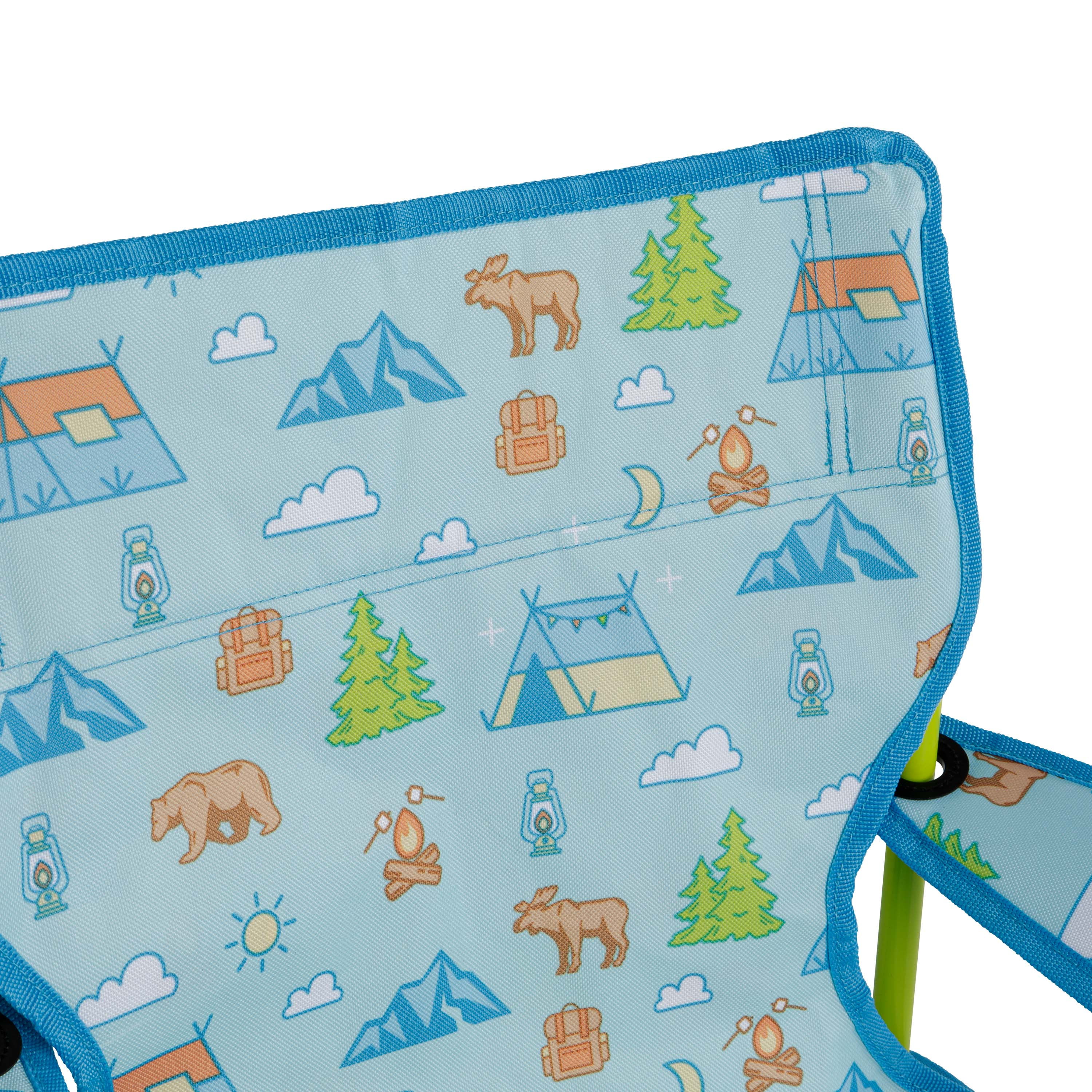 Firefly! Outdoor Gear Youth Camping Chair - Blue/Green Color - Image 4