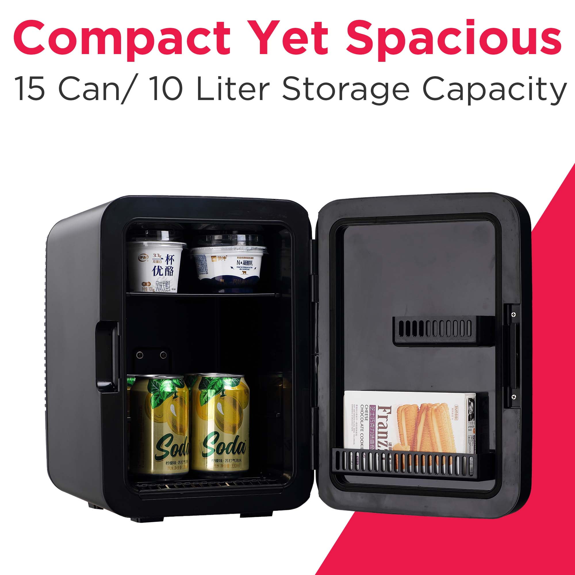 Frigidaire, Retro 10L, 15-Can Mini Personal Fridge Cooler, EFMIS183, Stainless Steel - Image 7